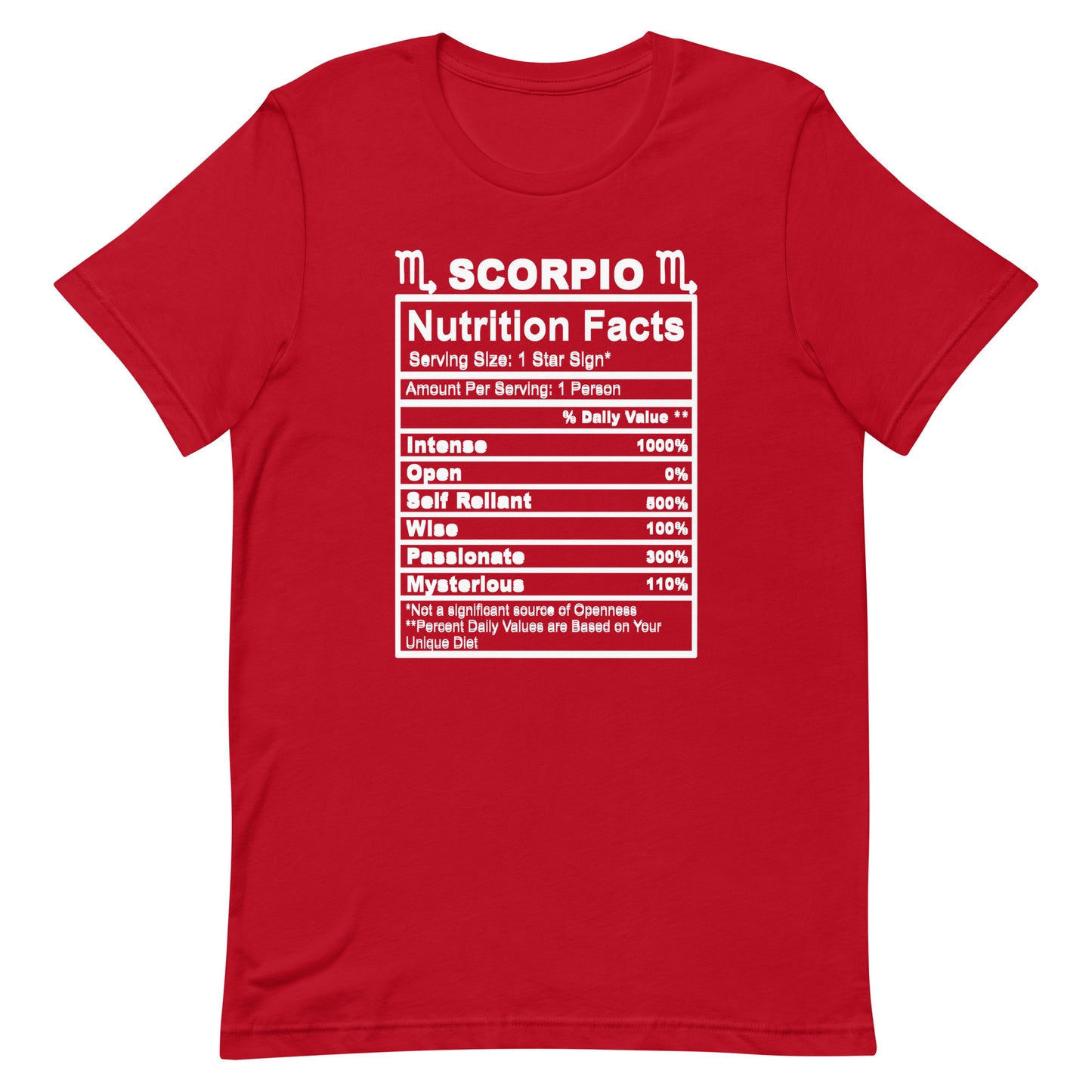 SCORPIO - L-XL - Unisex T-Shirt (white letters)