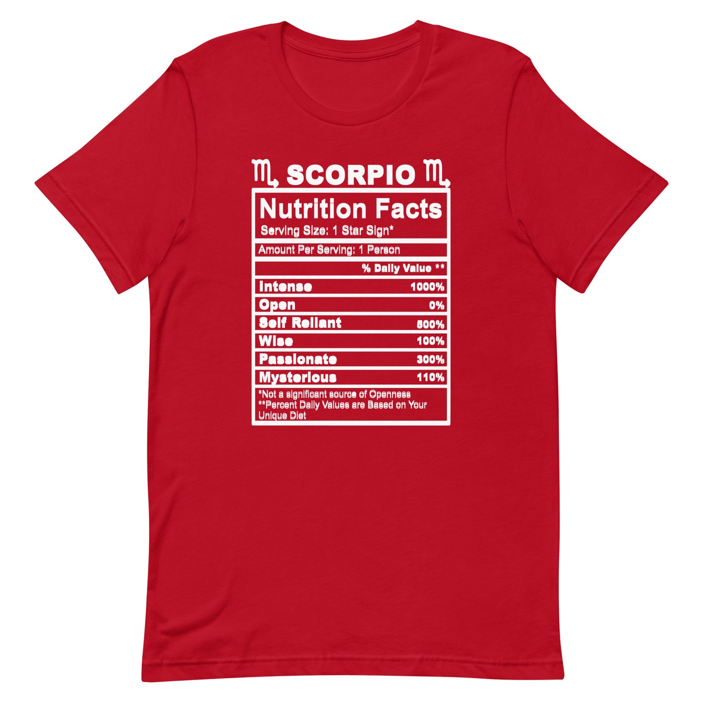 SCORPIO - 2XL-3XL - Unisex T-Shirt (white letters)