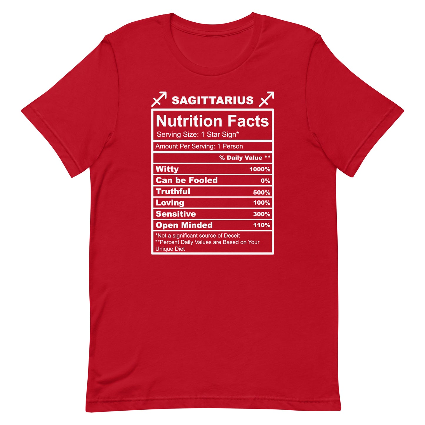 SAGITTARUIS - XS - Unisex T-Shirt (white letters)