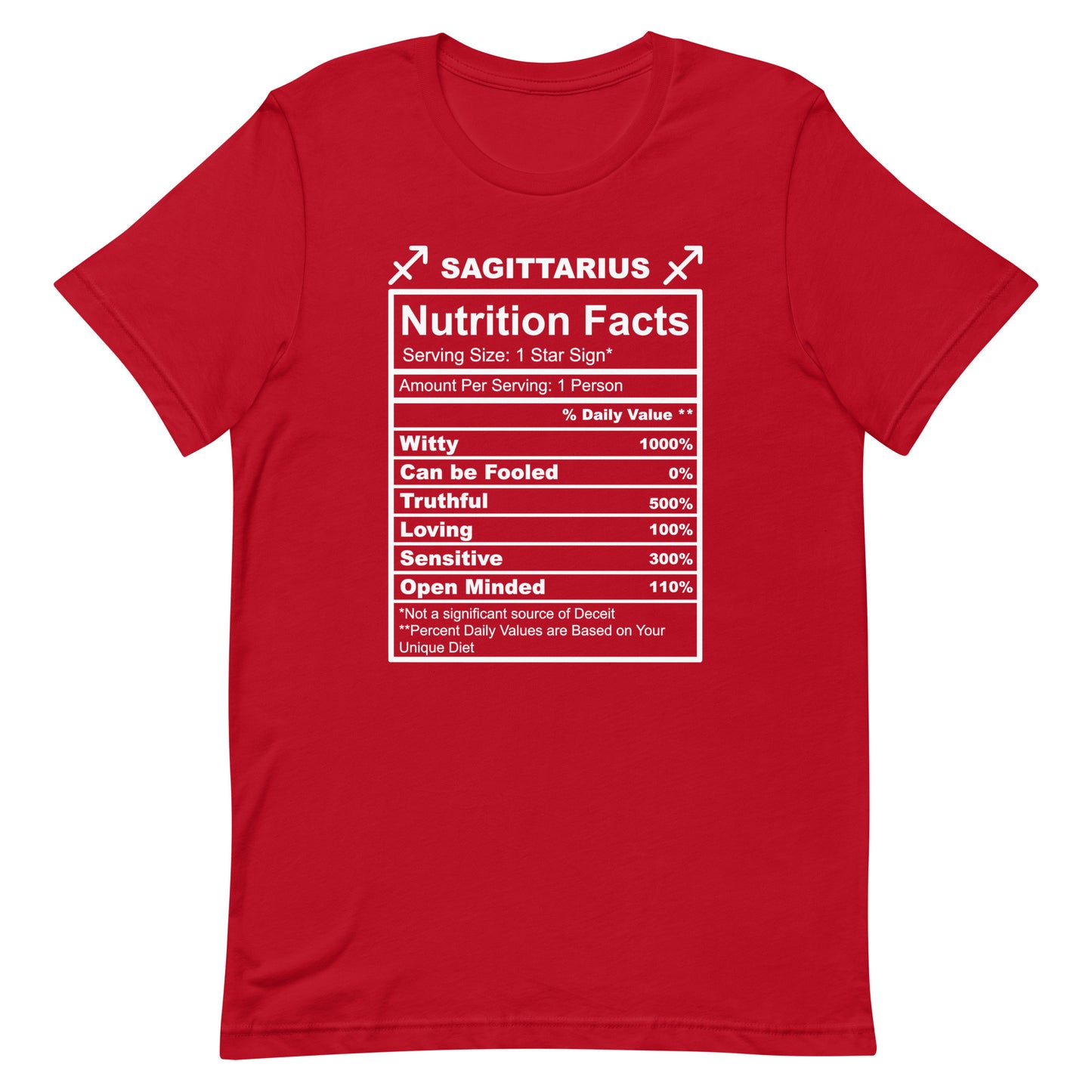 SAGITTARUIS - L-XL - Unisex T-Shirt (white letters)
