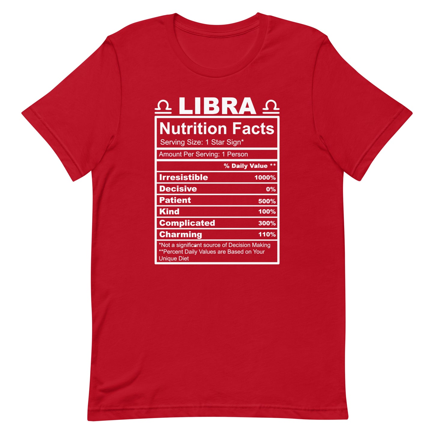 LIBRA - XS - Unisex T-Shirt (white letters)