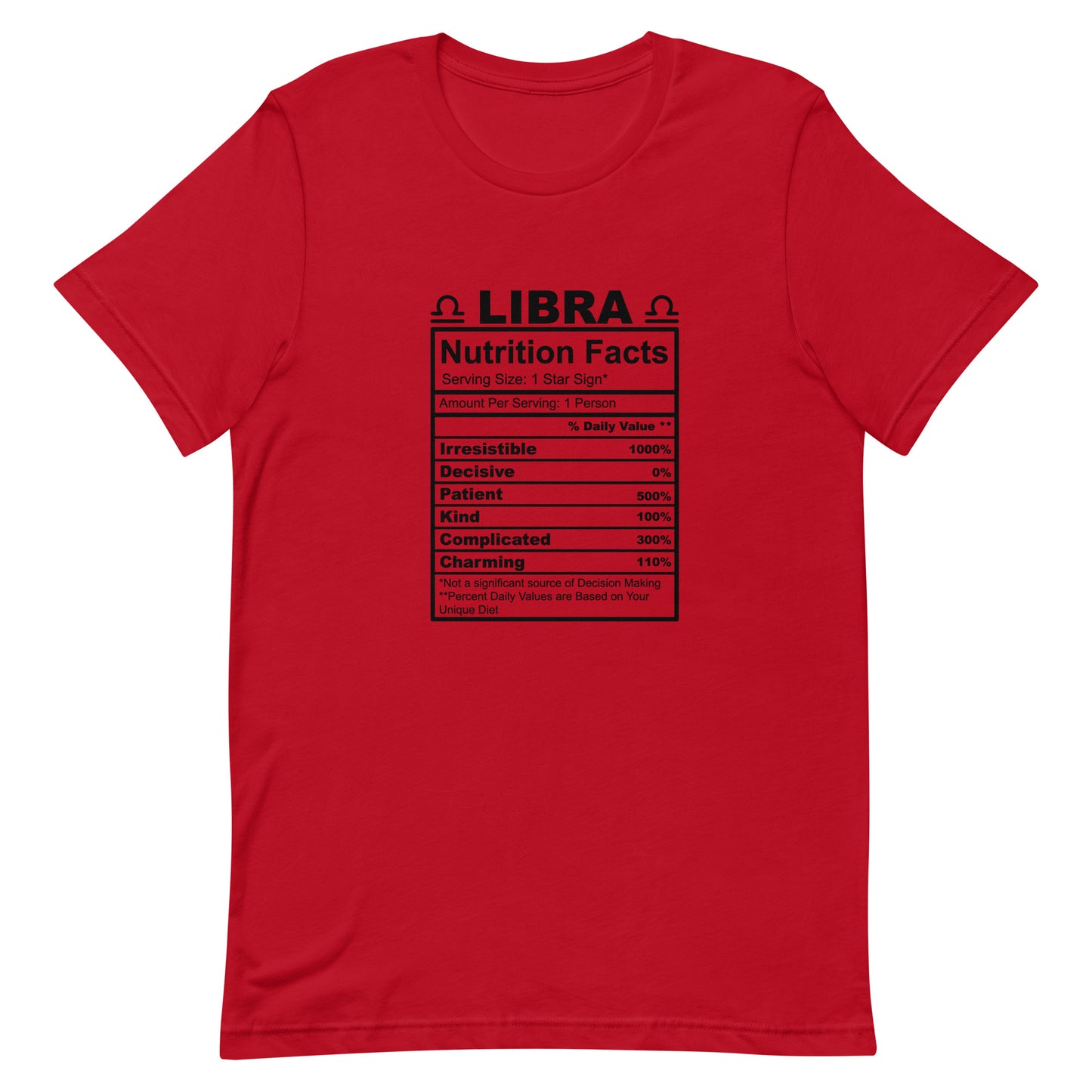 LIBRA - 4XL-5XL - Unisex T-Shirt (black letters)