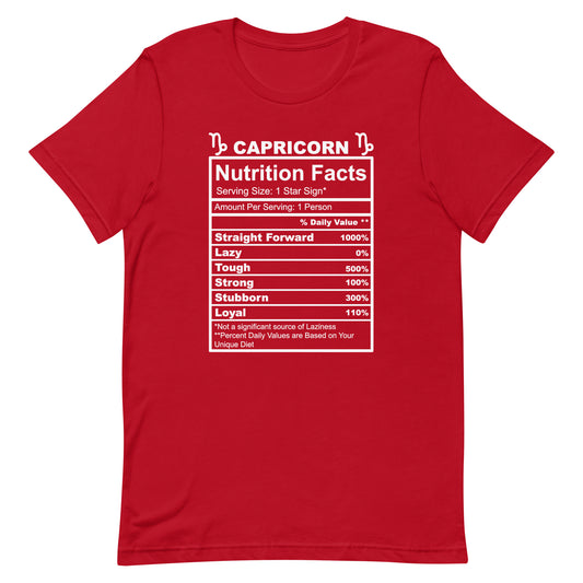 CAPRICORN - 2XL-3XL - Unisex T-Shirt (black letters)