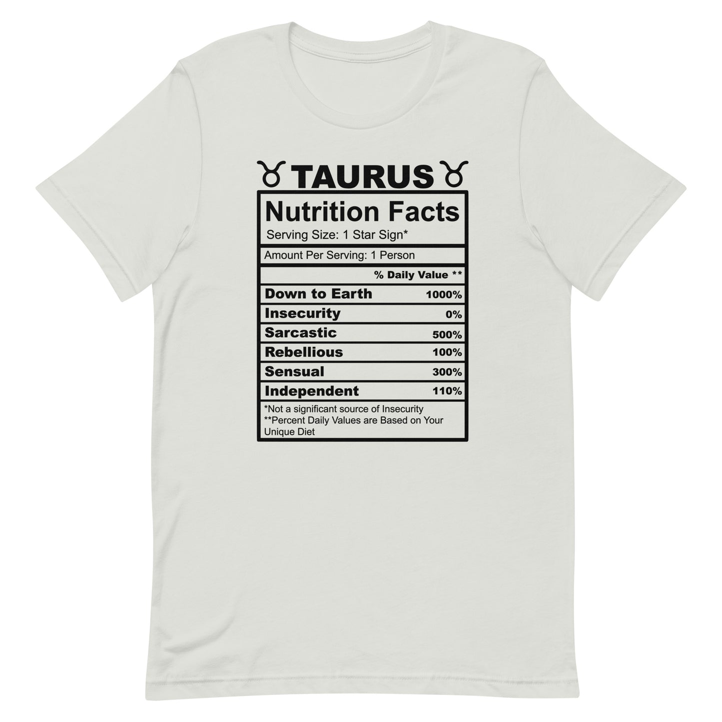 TAURUS - L-XL - Unisex T-Shirt (black letters)
