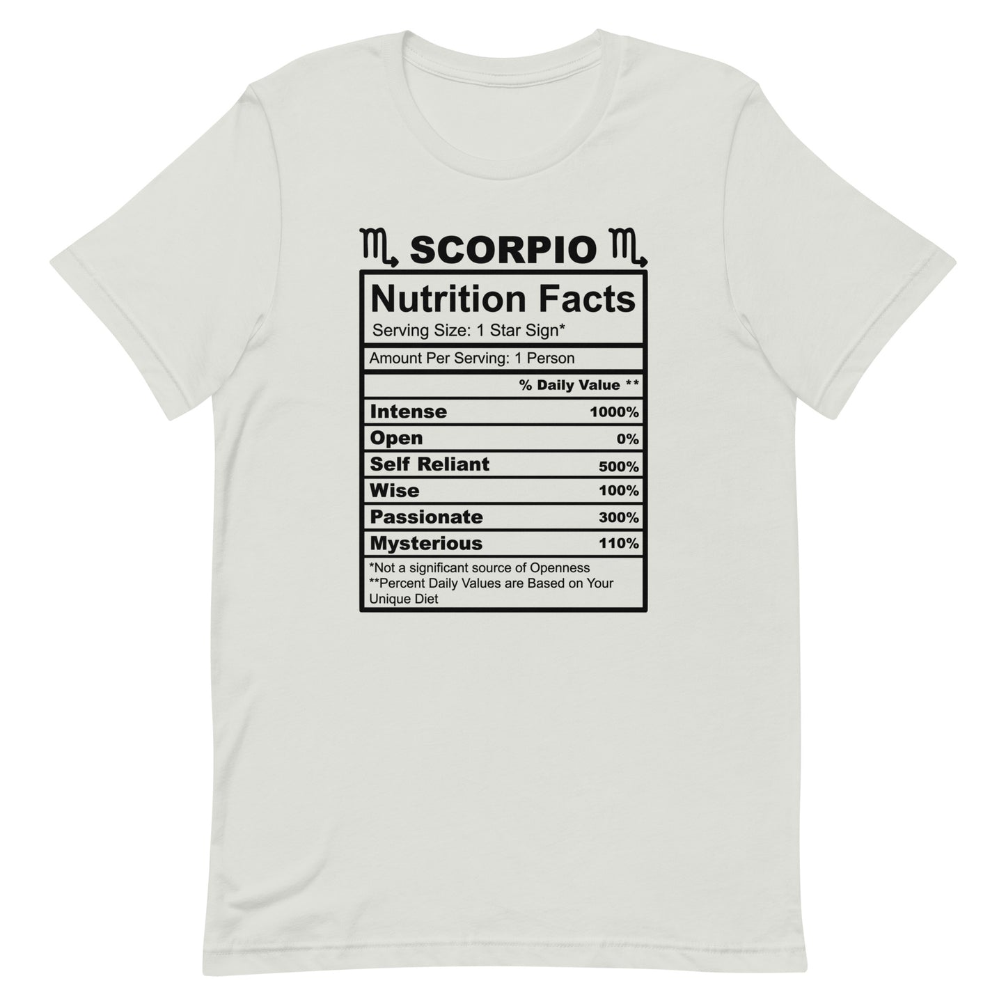 SCORPIO - S-M - Unisex T-Shirt (black letters)