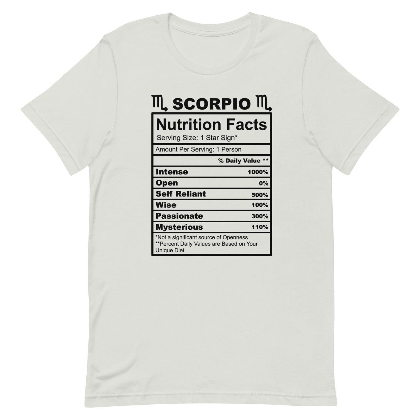 SCORPIO - L-XL - Unisex T-Shirt (black letters)