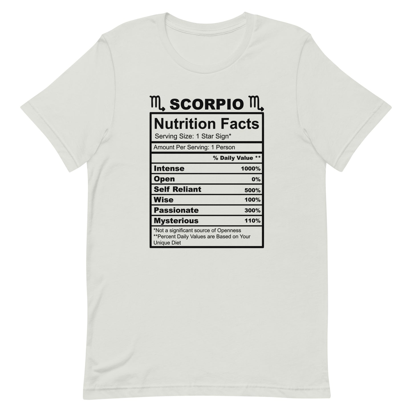 SCORPIO - 2XL-3XL - Unisex T-Shirt (black letters)
