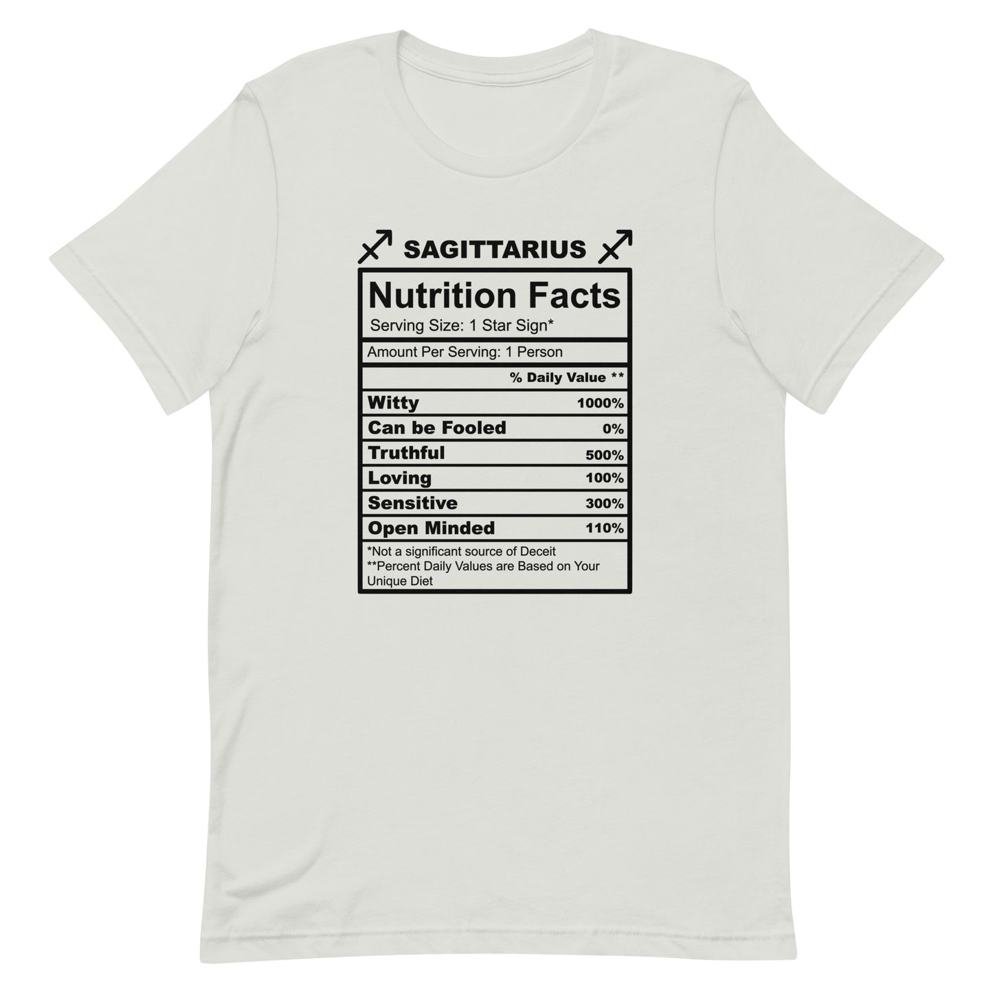 SAGITTARUIS - L-XL - Unisex T-Shirt (black letters)
