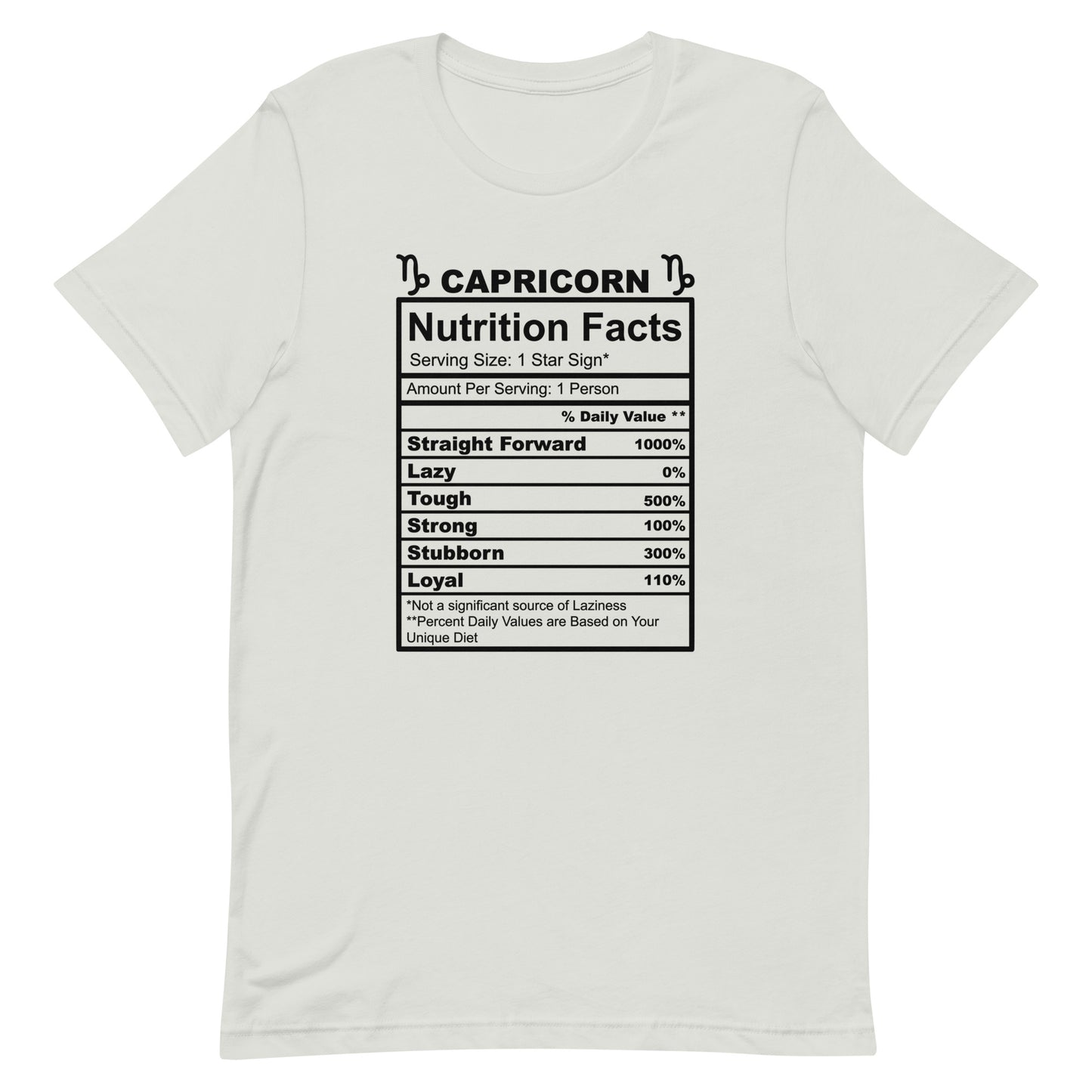 CAPRICORN - S-M - Unisex T-Shirt (black letters)