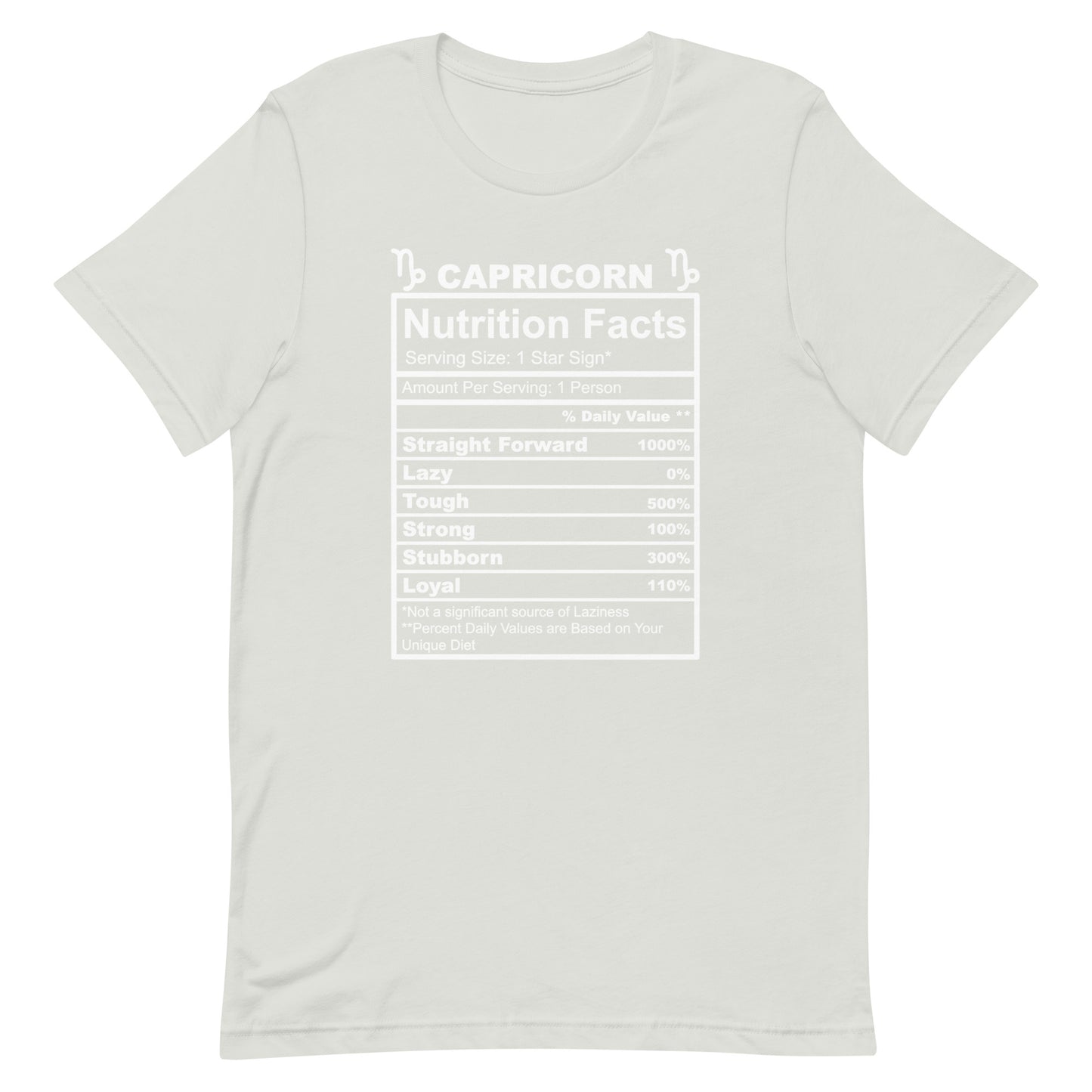 CAPRICORN - 2XL-3XL - Unisex T-Shirt (black letters)