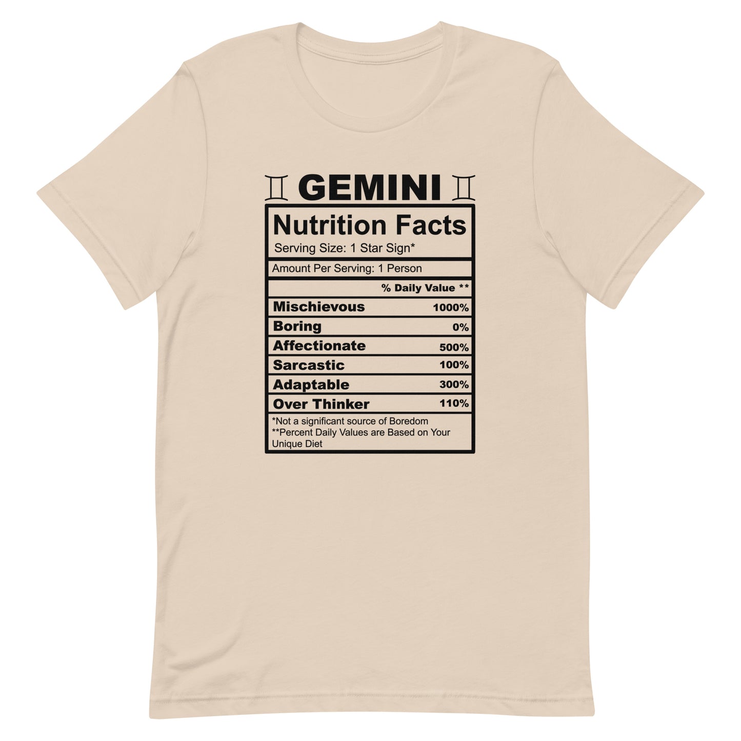 GEMINI - 2XL-3XL - Unisex T-Shirt (black letters)