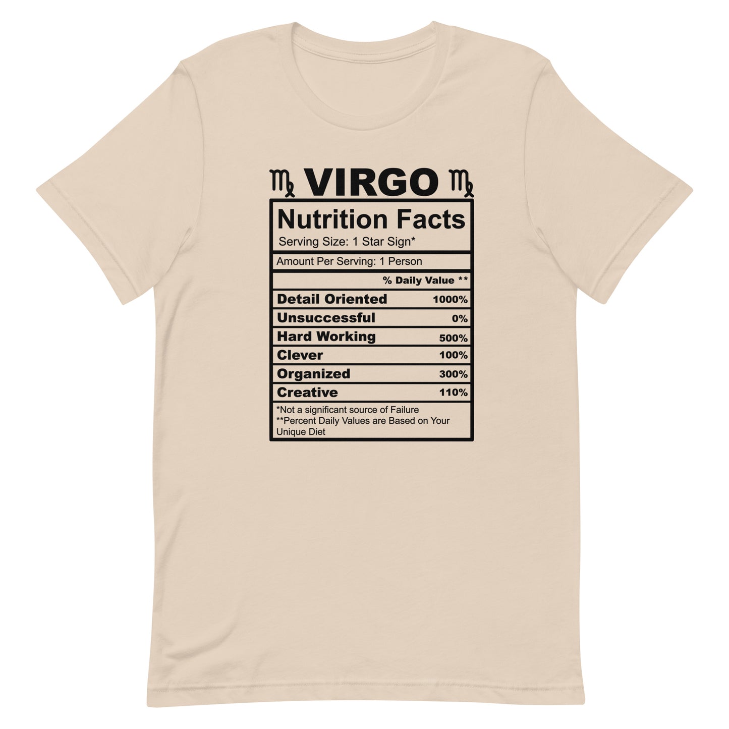 VIRGO - S-M - Unisex T-Shirt (black letters)