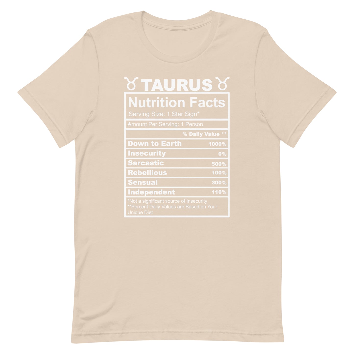 TAURUS - XS - Unisex T-Shirt (white letters)