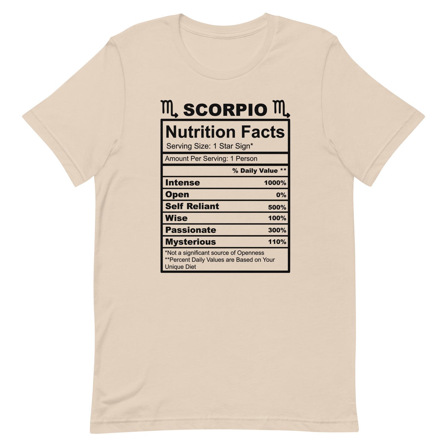 SCORPIO - XS - Unisex T-Shirt (black letters)