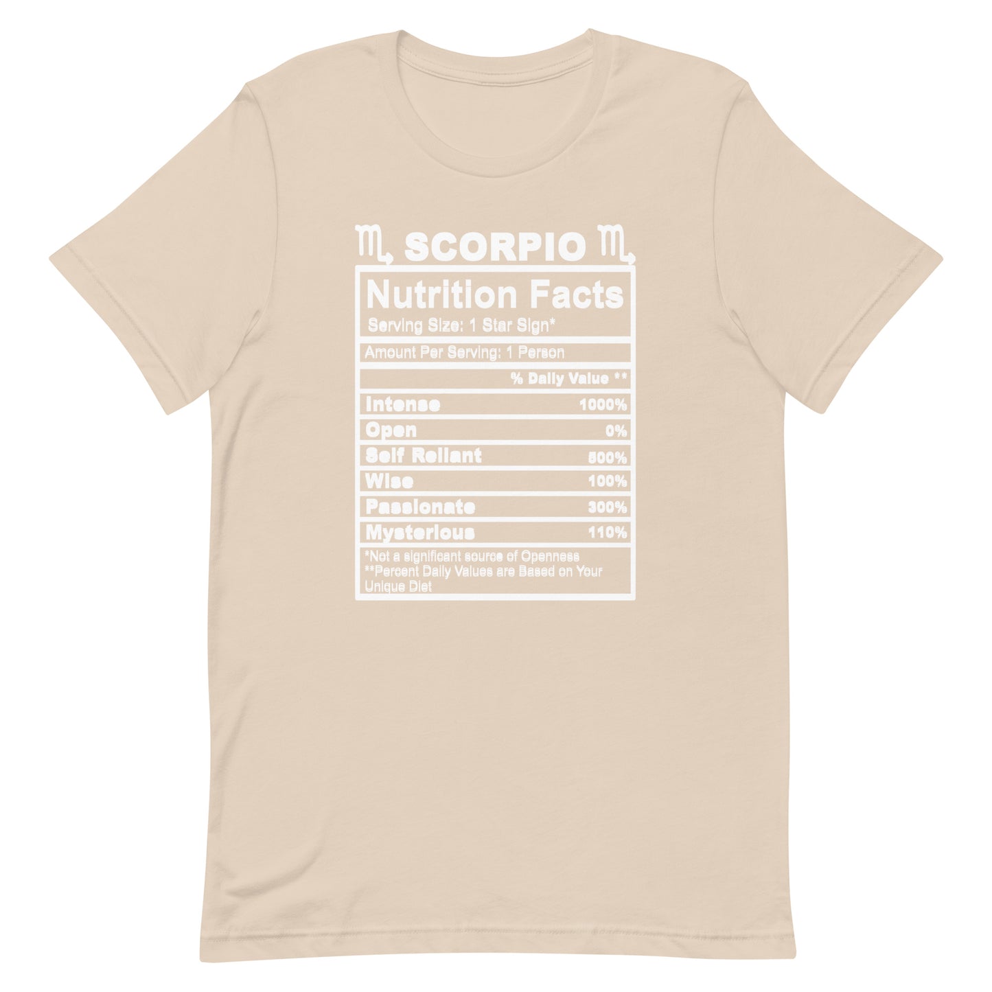 SCORPIO - 2XL-3XL - Unisex T-Shirt (white letters)