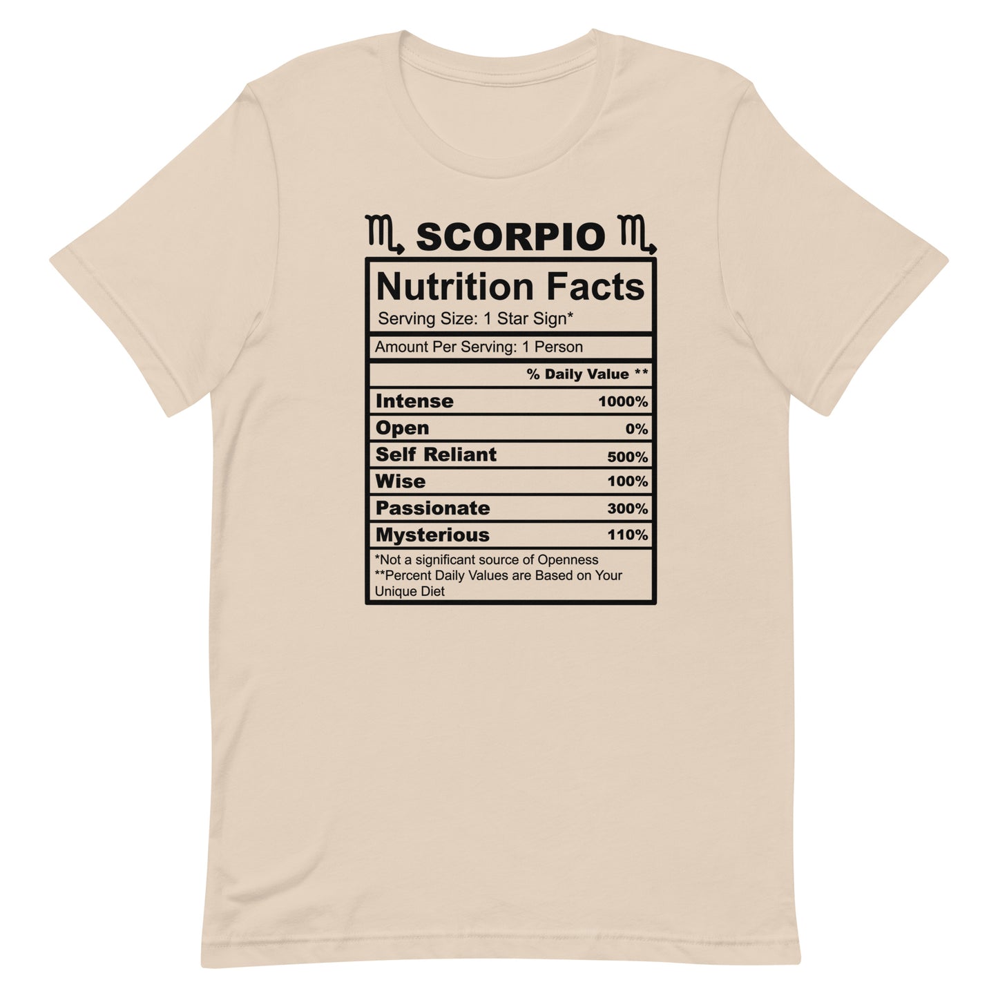 SCORPIO - 4XL-5XL - Unisex T-Shirt (black letters)