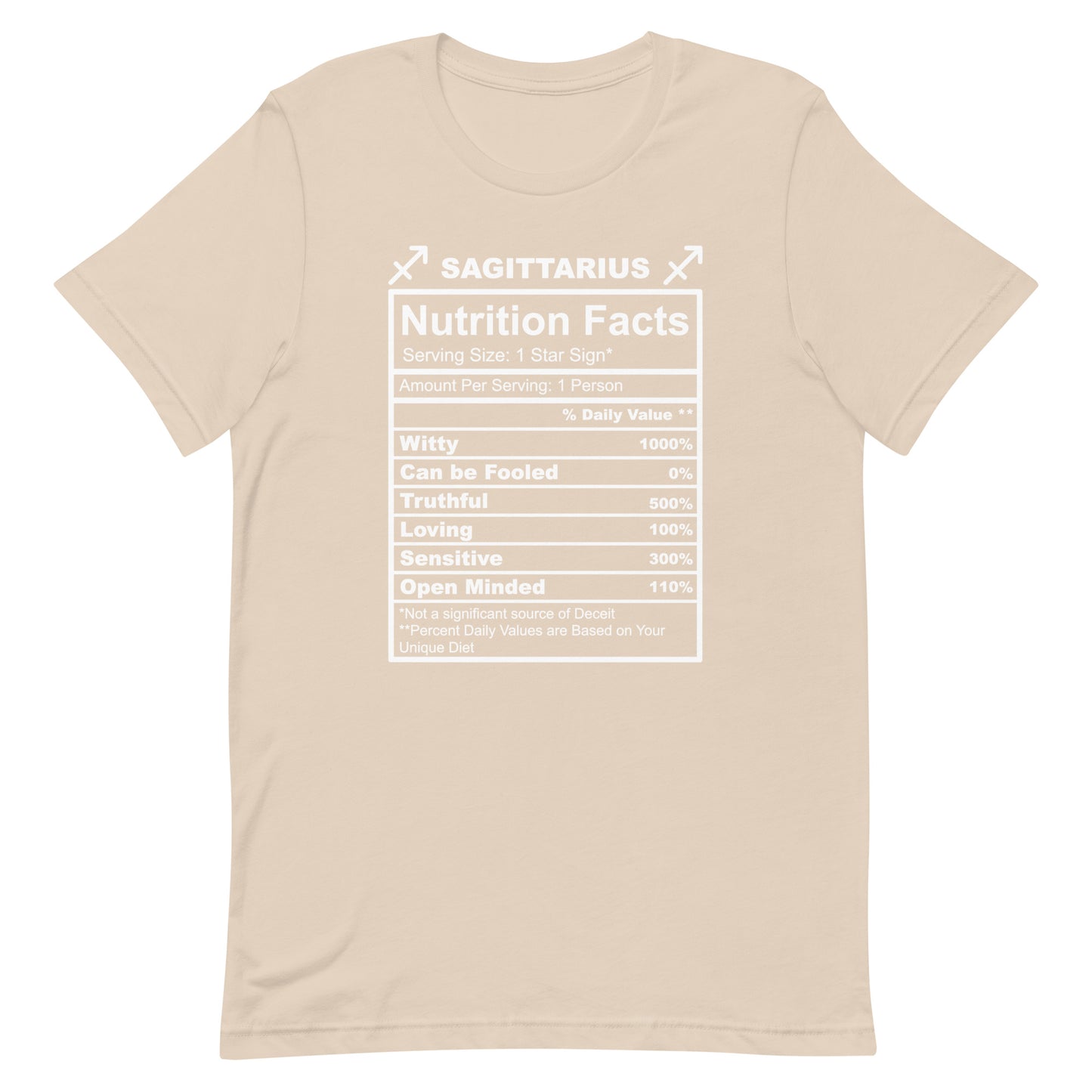 SAGITTARUIS - L-XL - Unisex T-Shirt (white letters)