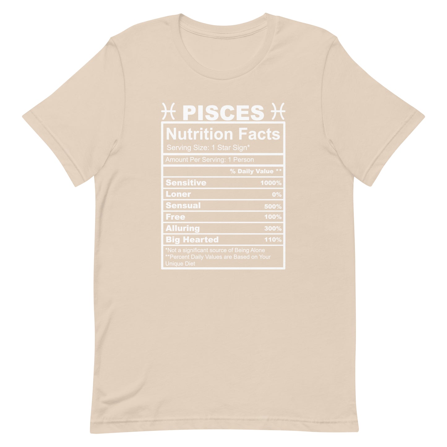 PISCES - XS - Unisex T-Shirt (white letters)