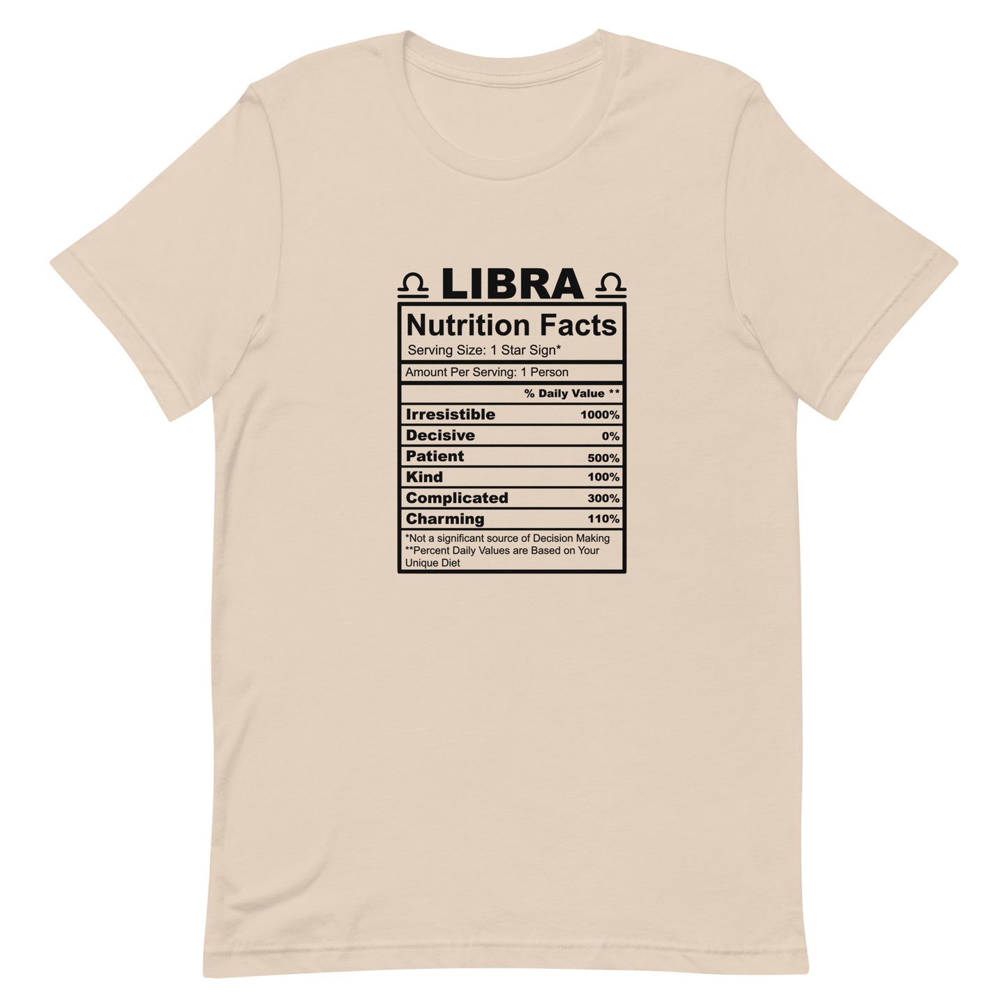 LIBRA - 4XL-5XL - Unisex T-Shirt (black letters)