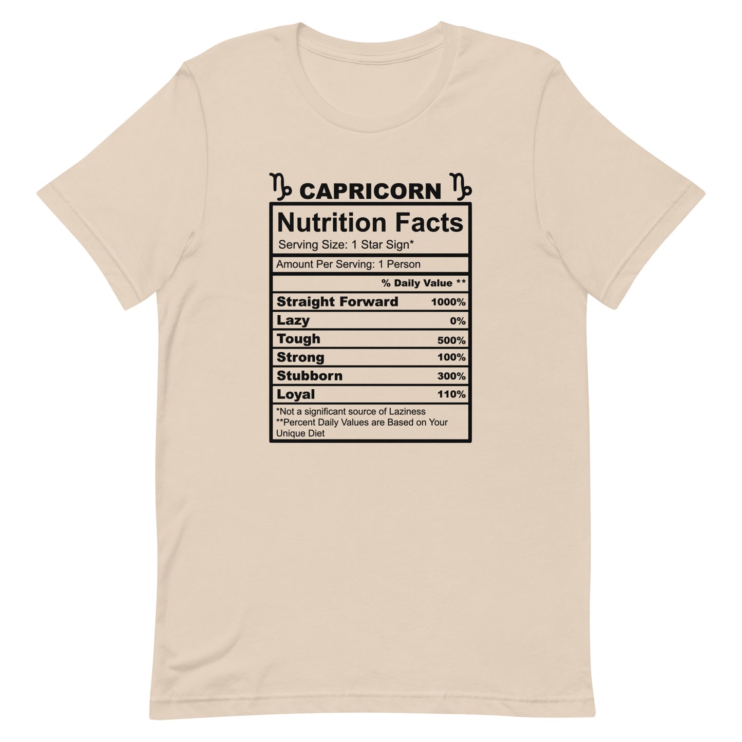 CAPRICORN - S-M - Unisex T-Shirt (black letters)