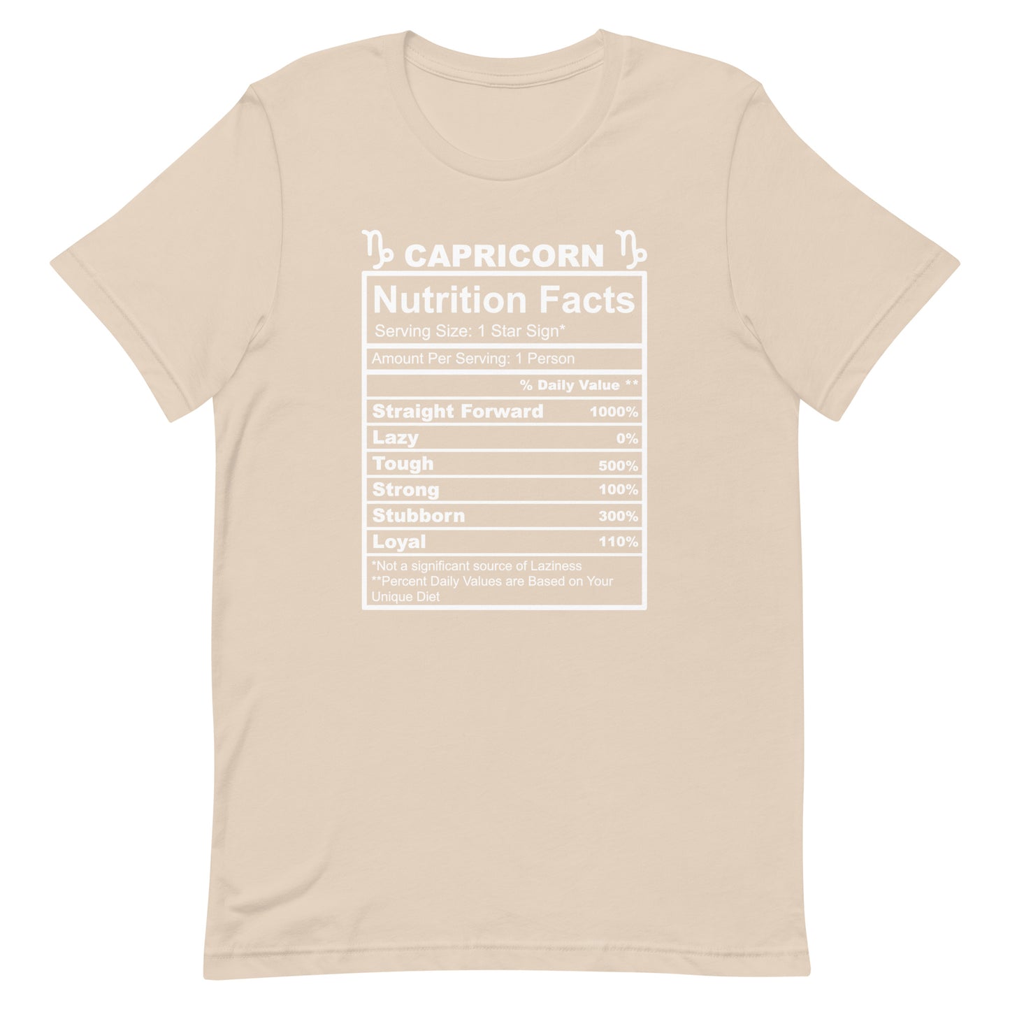 CAPRICORN - 2XL-3XL - Unisex T-Shirt (black letters)
