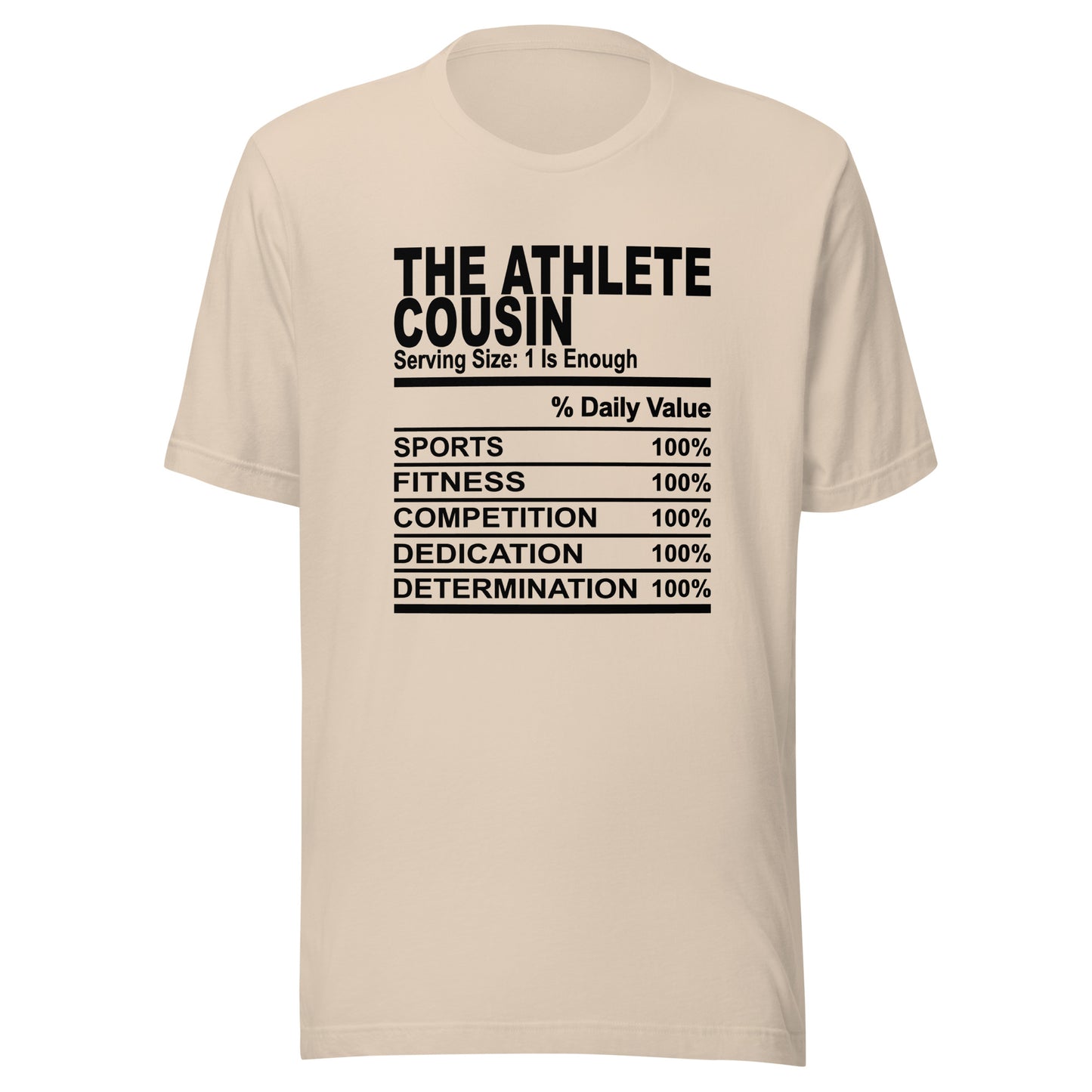 THE ATHLETIC COUSIN - 4XL - Unisex T-Shirt (black print)
