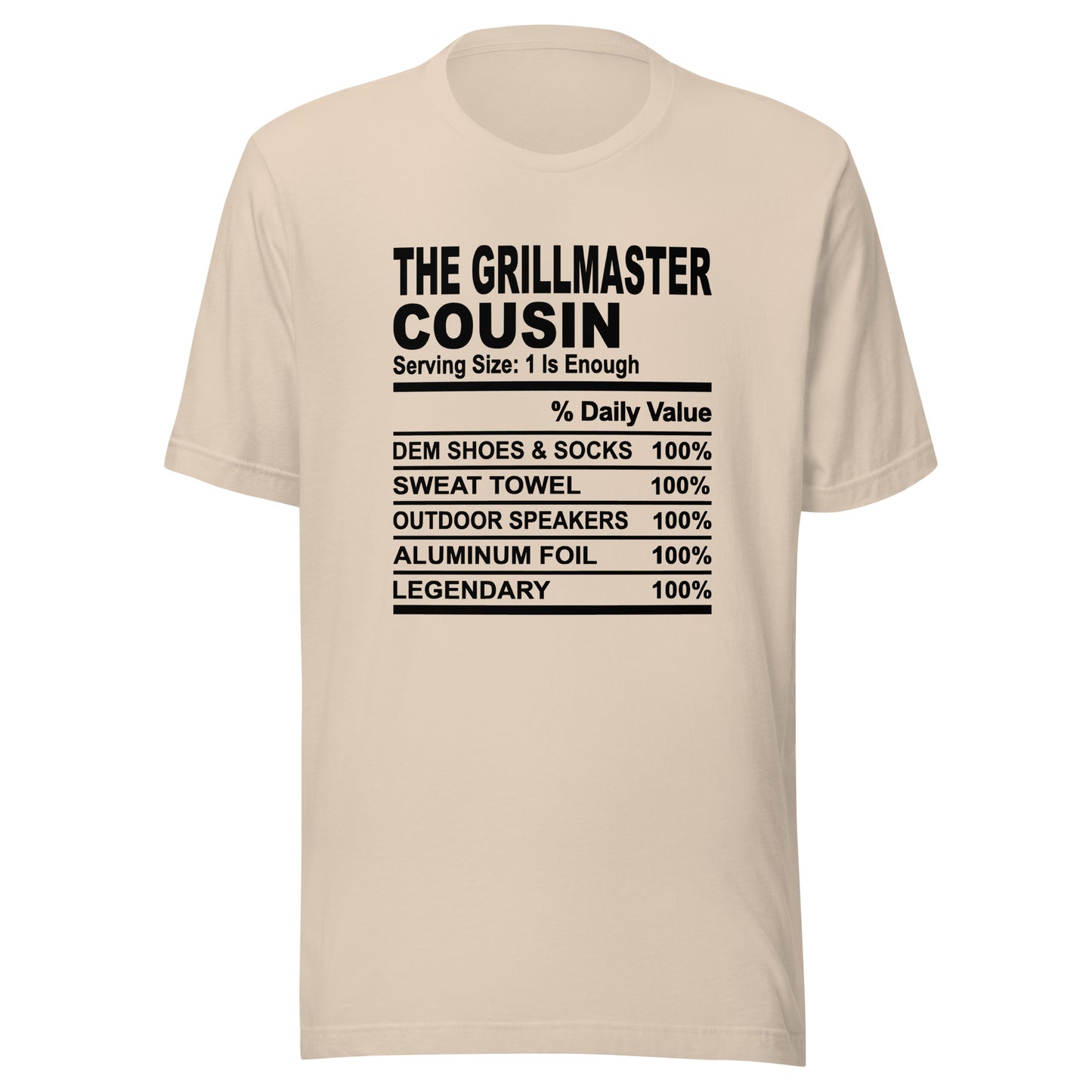 THE GRILLMASTER COUSIN - 4XL - Unisex T-Shirt (black print)