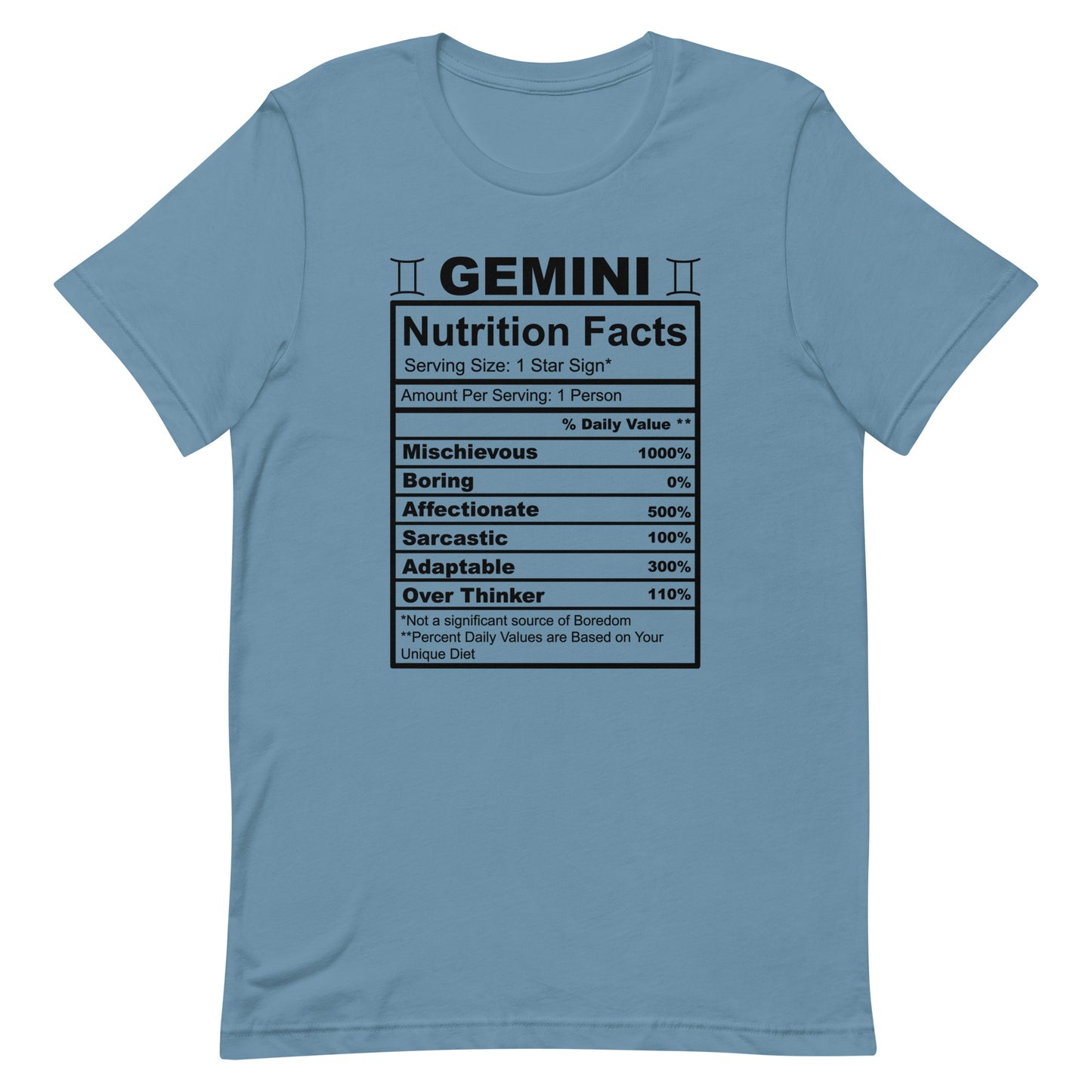 GEMINI - 2XL-3XL - Unisex T-Shirt (black letters)