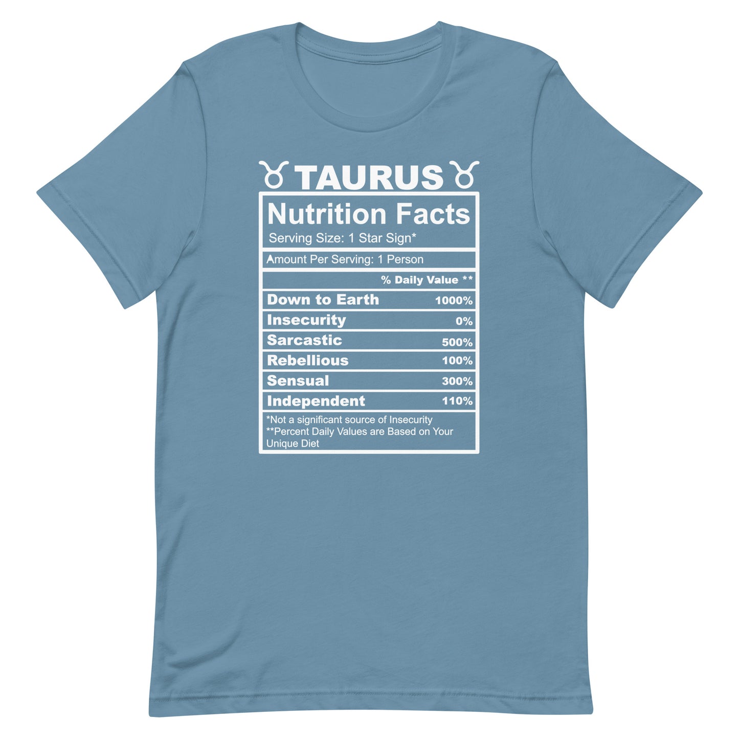 TAURUS - 2XL-3XL - Unisex T-Shirt (white letters)