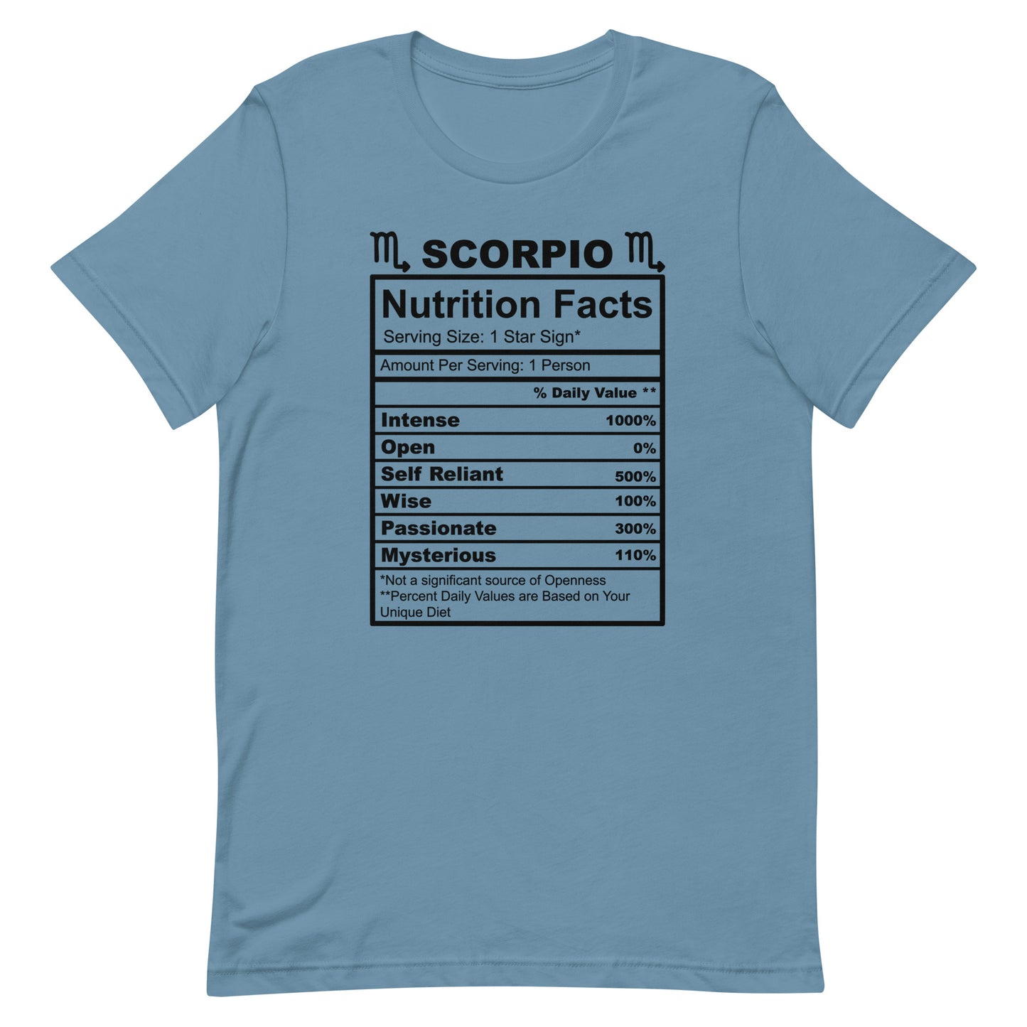 SCORPIO - L-XL - Unisex T-Shirt (black letters)