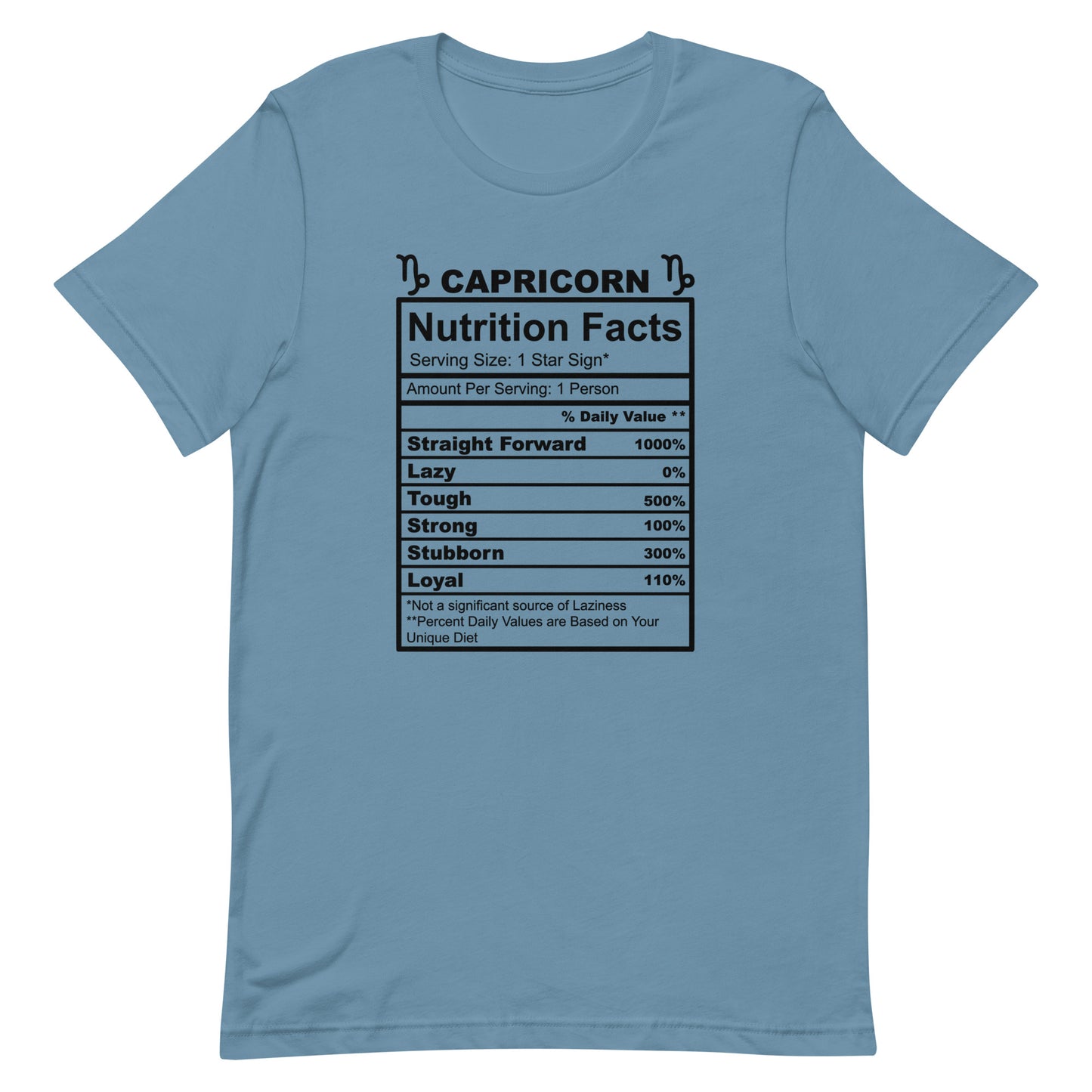 CAPRICORN - S-M - Unisex T-Shirt (black letters)