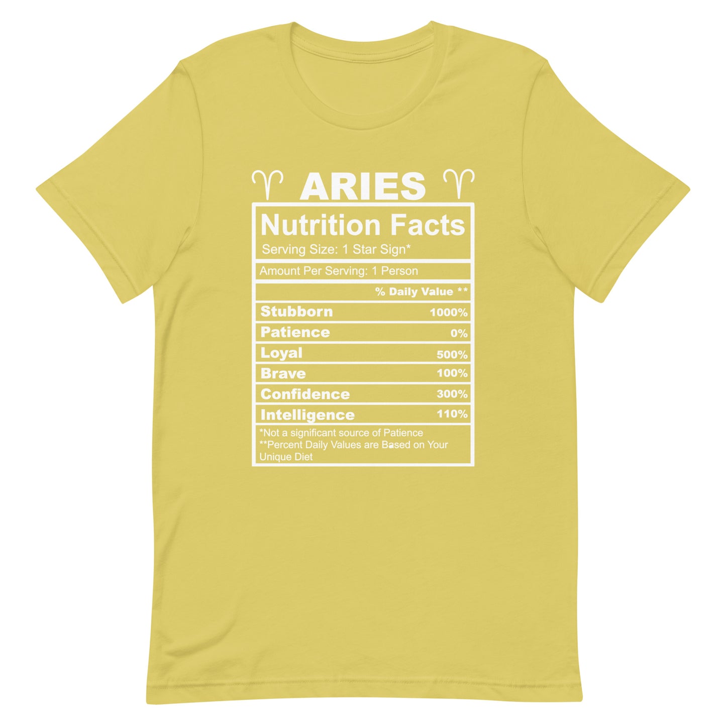 ARIES - 4XL-5XL - Unisex T-Shirt (white letters)