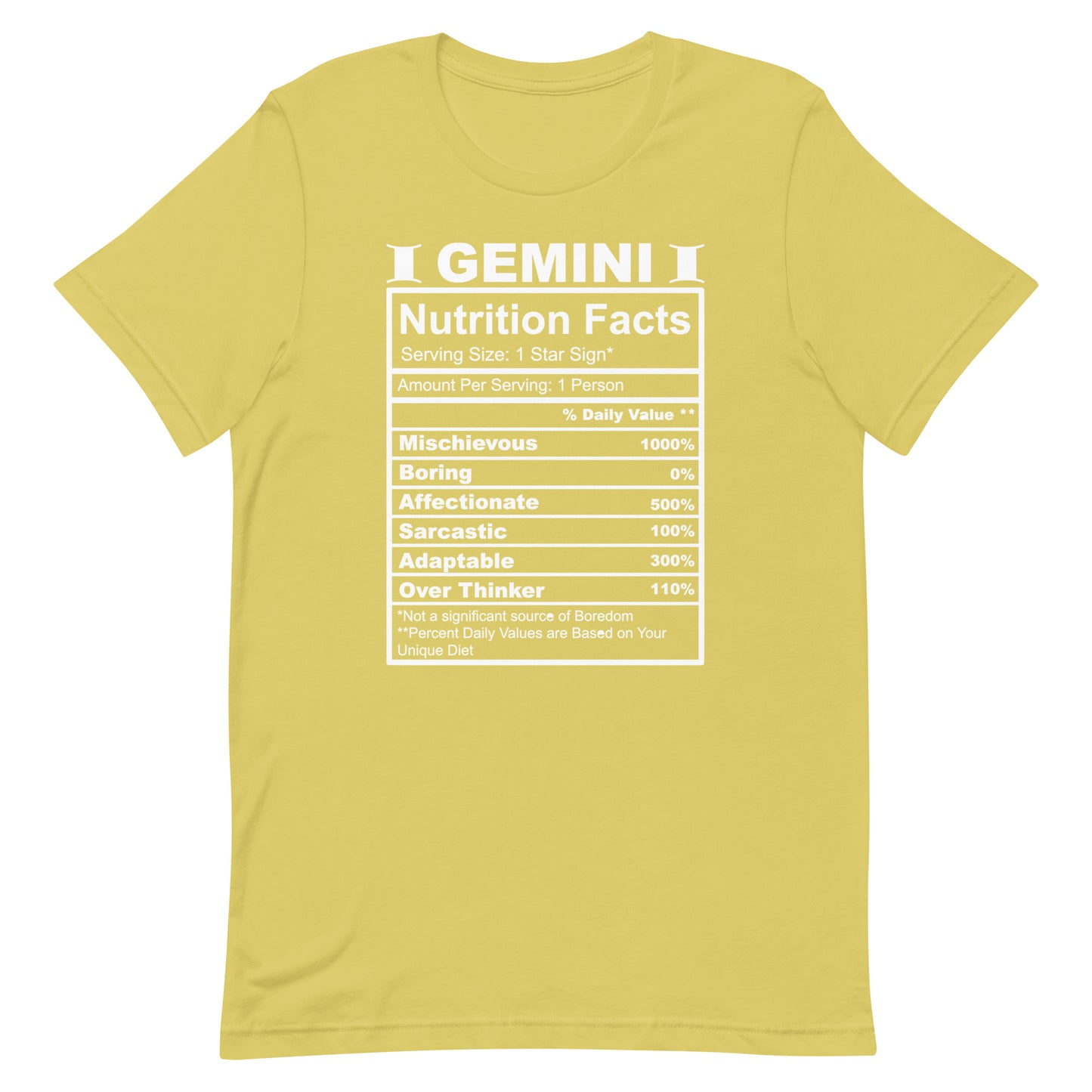 GEMINI - L-XL - Unisex T-Shirt (white letters)