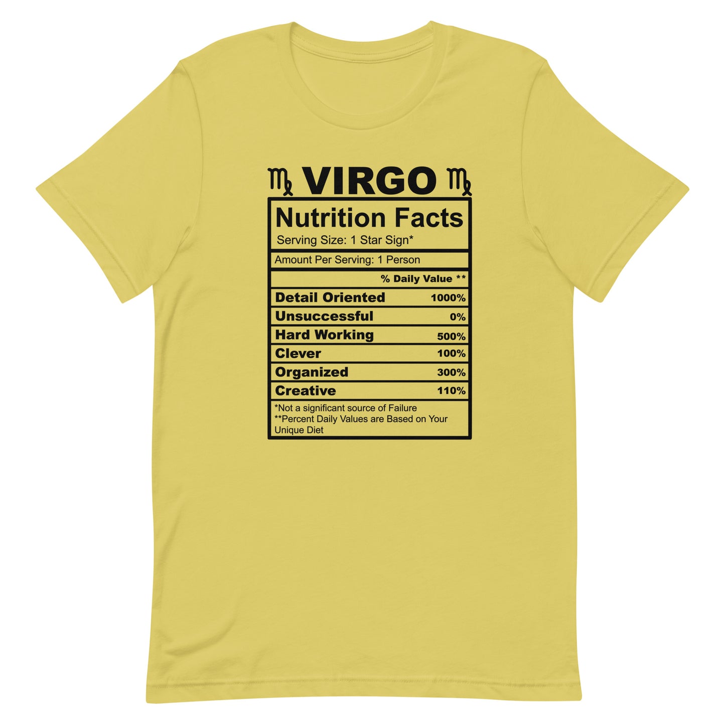 VIRGO - 4XL-5XL - Unisex T-Shirt (white letters)
