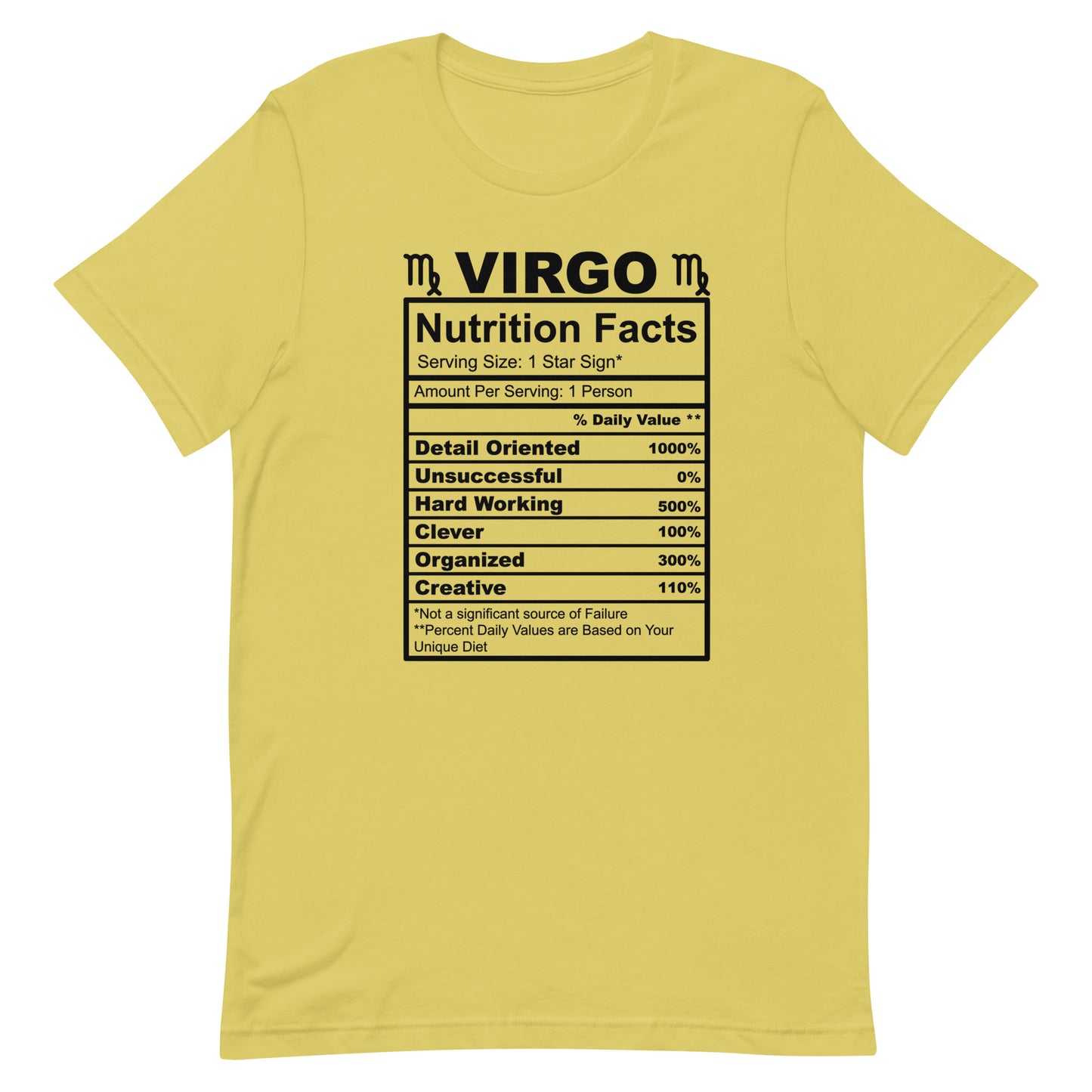 VIRGO - S-M - Unisex T-Shirt (black letters)