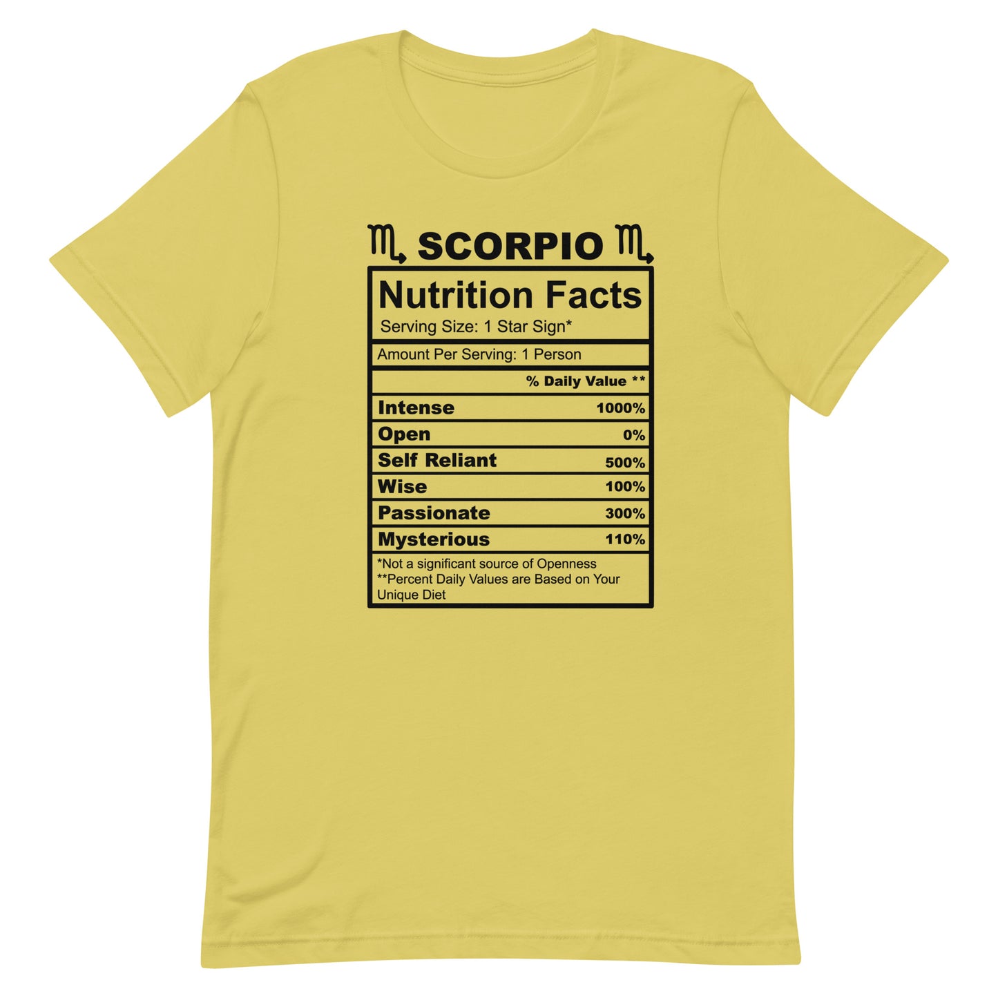 SCORPIO - 4XL-5XL - Unisex T-Shirt (black letters)