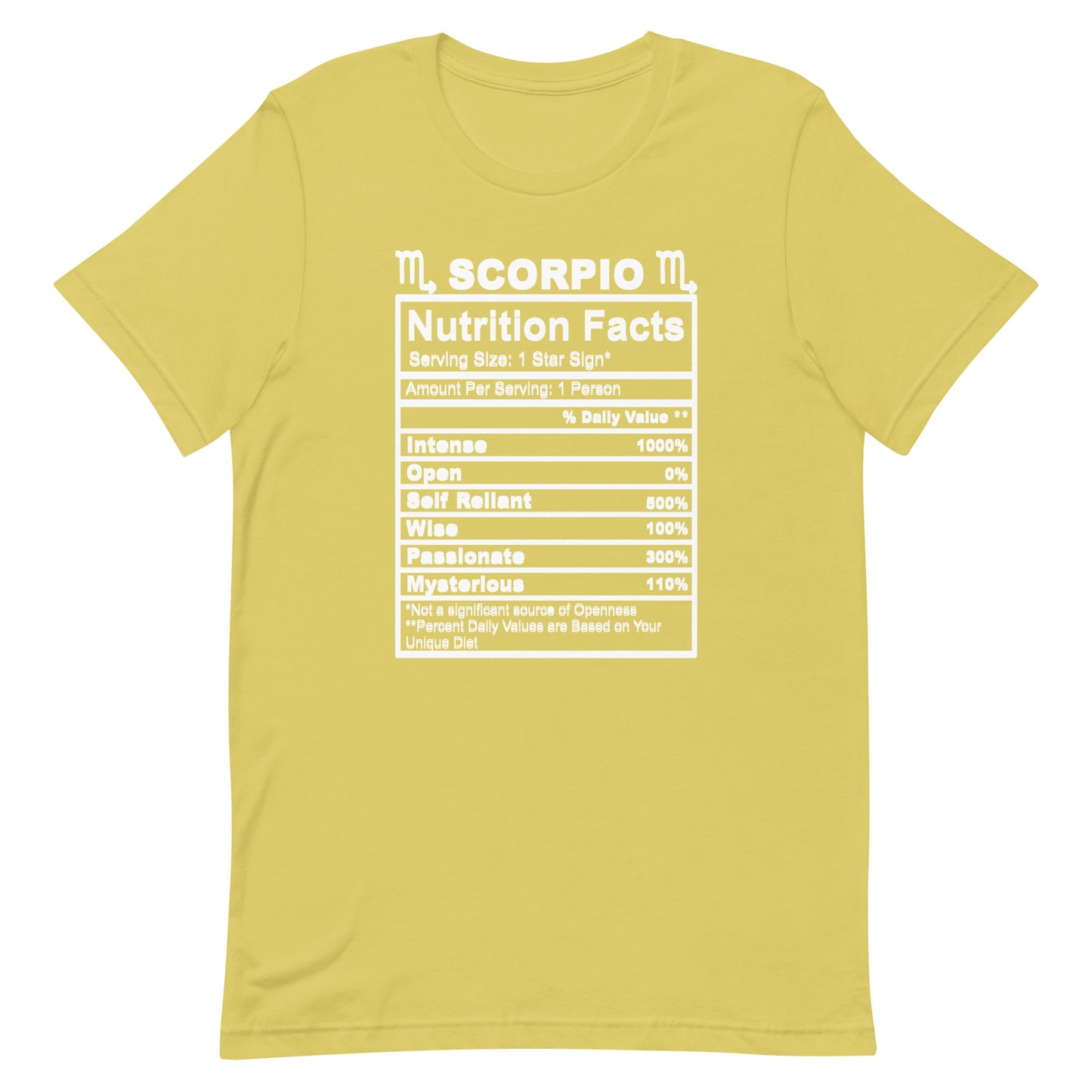 SCORPIO - L-XL - Unisex T-Shirt (white letters)