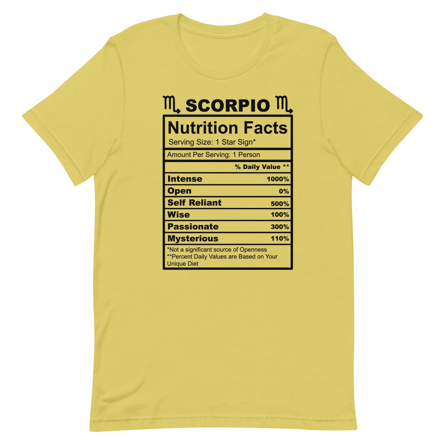 SCORPIO - 4XL-5XL - Unisex T-Shirt (black letters)