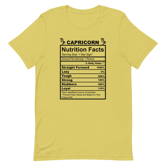 CAPRICORN - XS - Unisex T-Shirt (black letters)