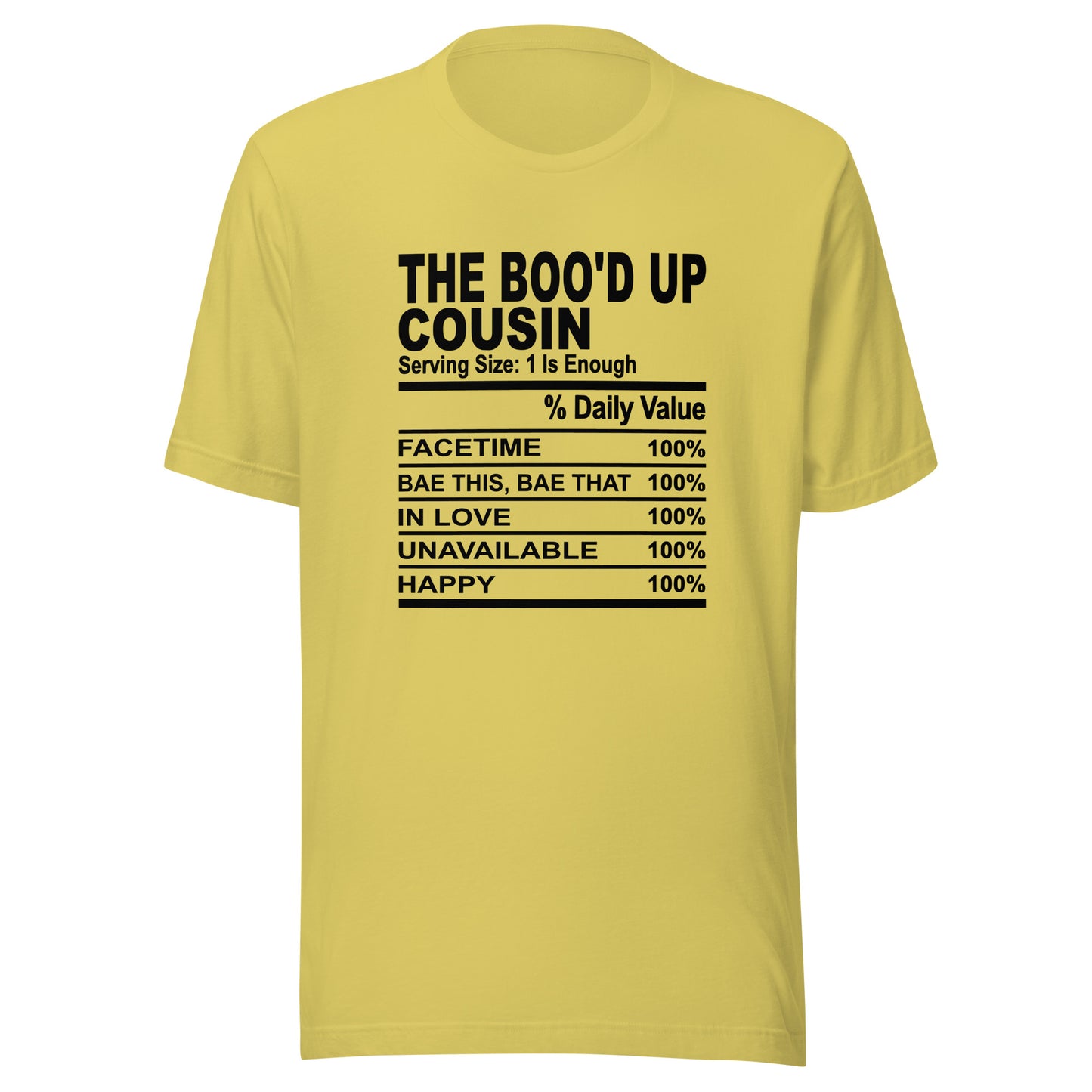 THE BOO'D UP COUSIN - 4XL - Unisex T-Shirt (black print)