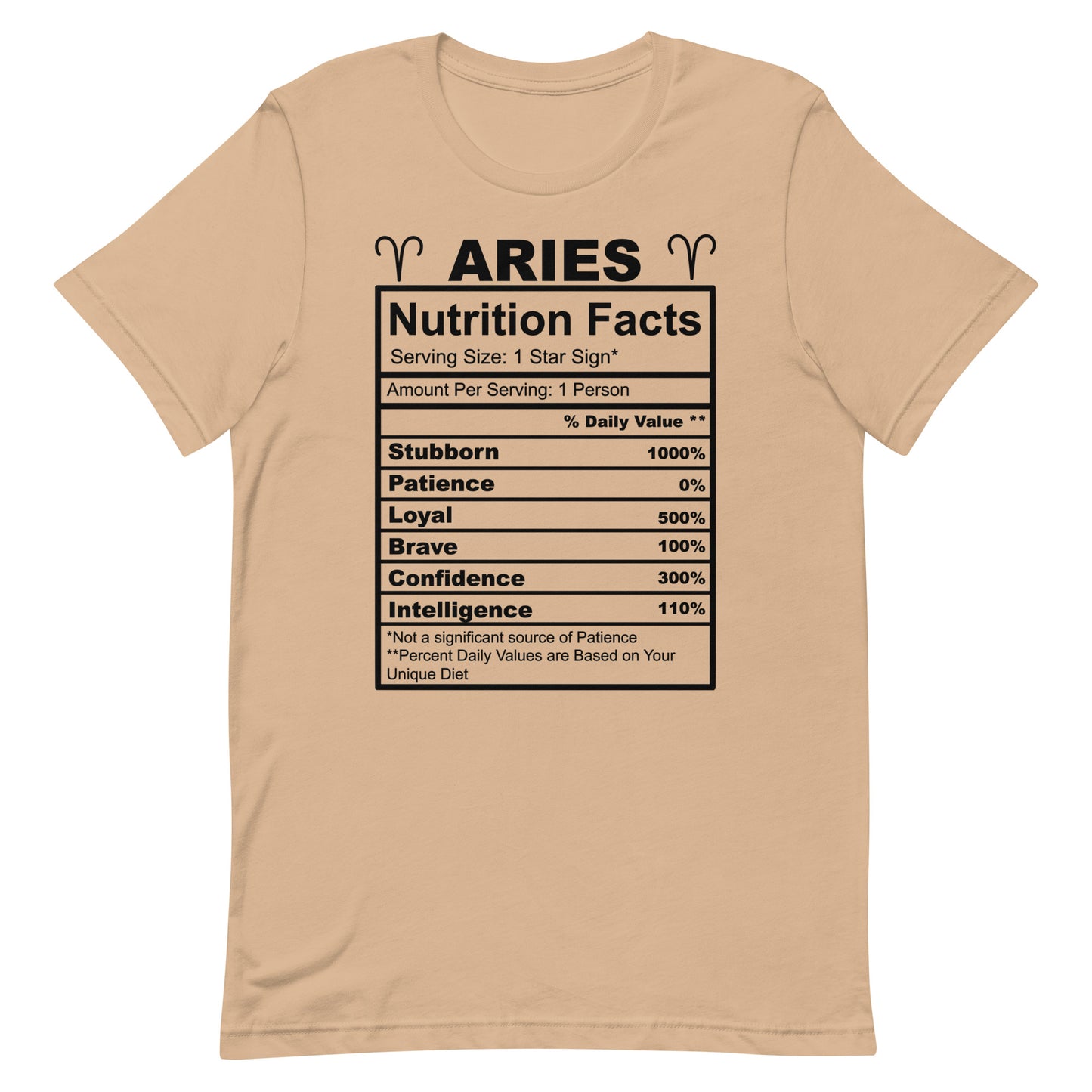 ARIES - 4XL-5XL - Unisex T-Shirt (black letters)