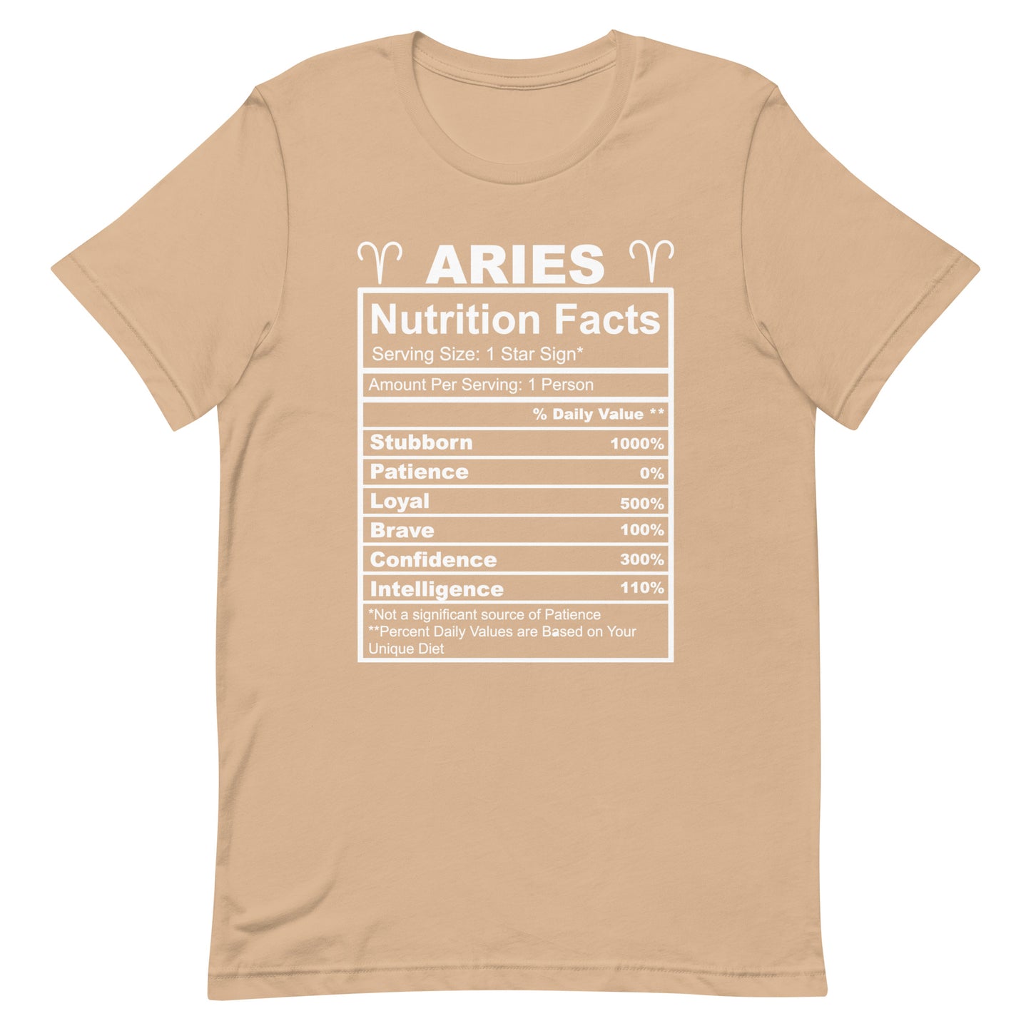 ARIES - 4XL-5XL - Unisex T-Shirt (white letters)