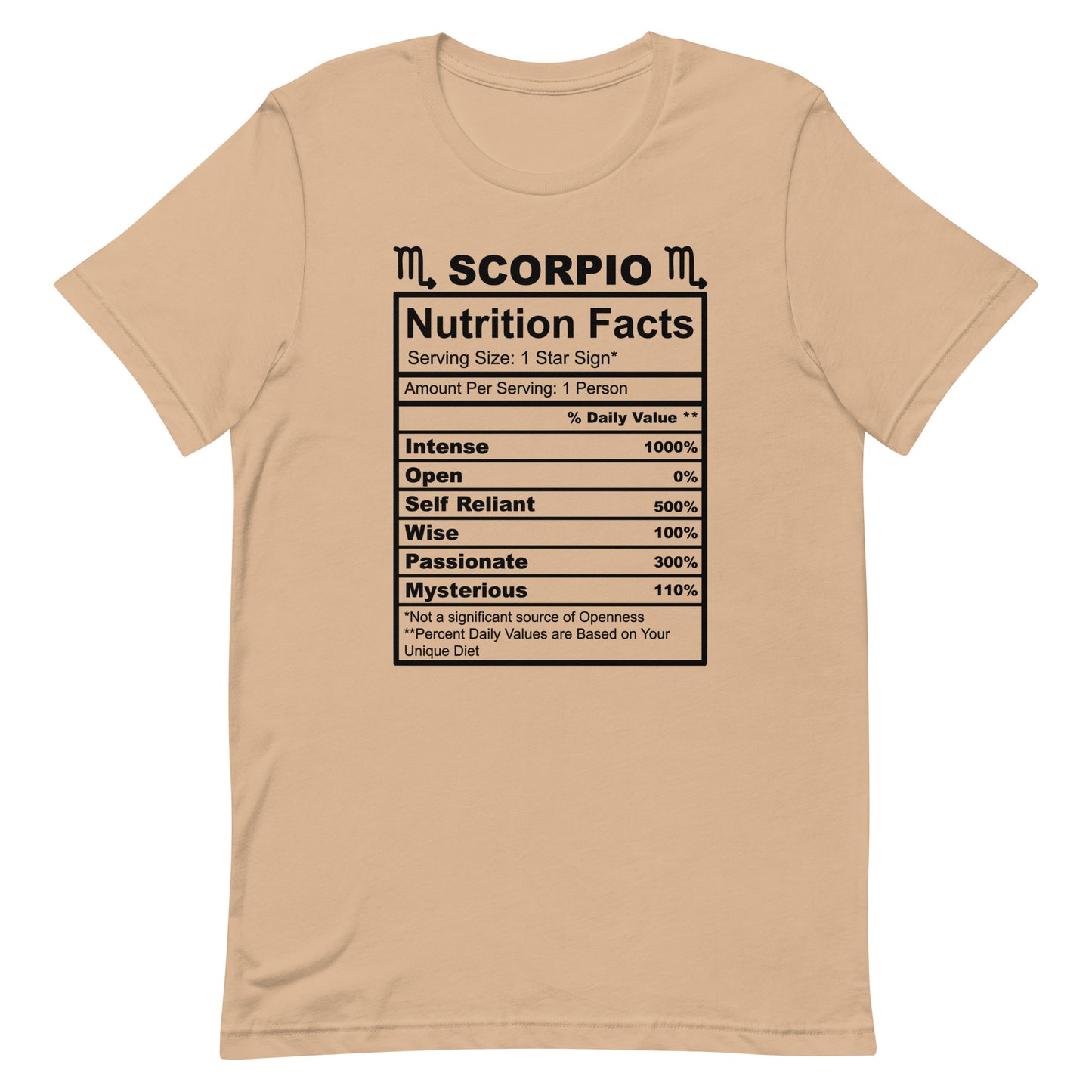 SCORPIO - L-XL - Unisex T-Shirt (black letters)