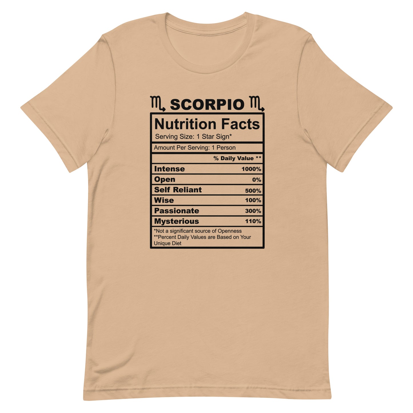 SCORPIO - 2XL-3XL - Unisex T-Shirt (black letters)