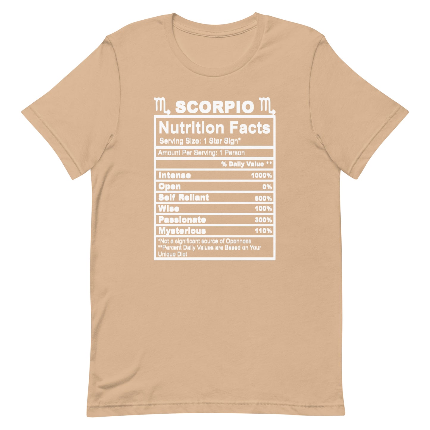 SCORPIO - 2XL-3XL - Unisex T-Shirt (white letters)