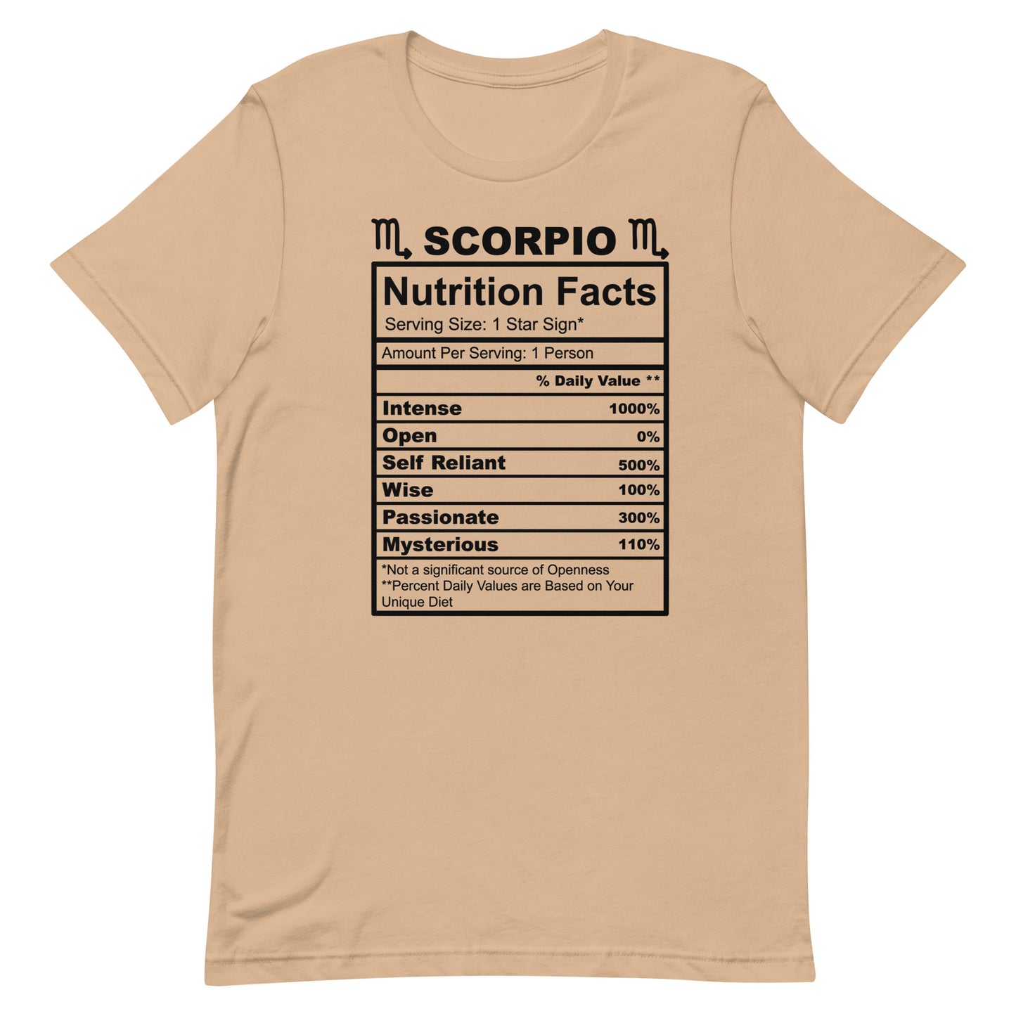 SCORPIO - 4XL-5XL - Unisex T-Shirt (black letters)