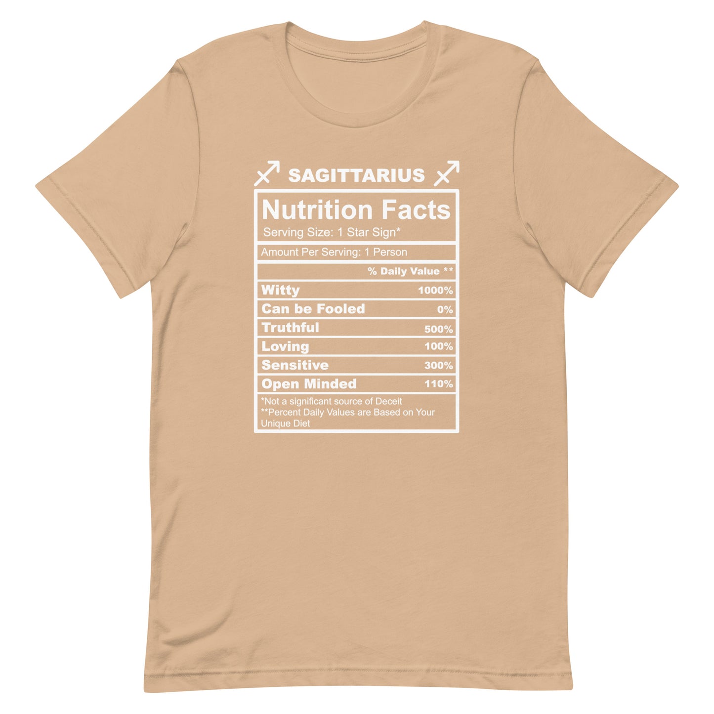 SAGITTARUIS - L-XL - Unisex T-Shirt (white letters)