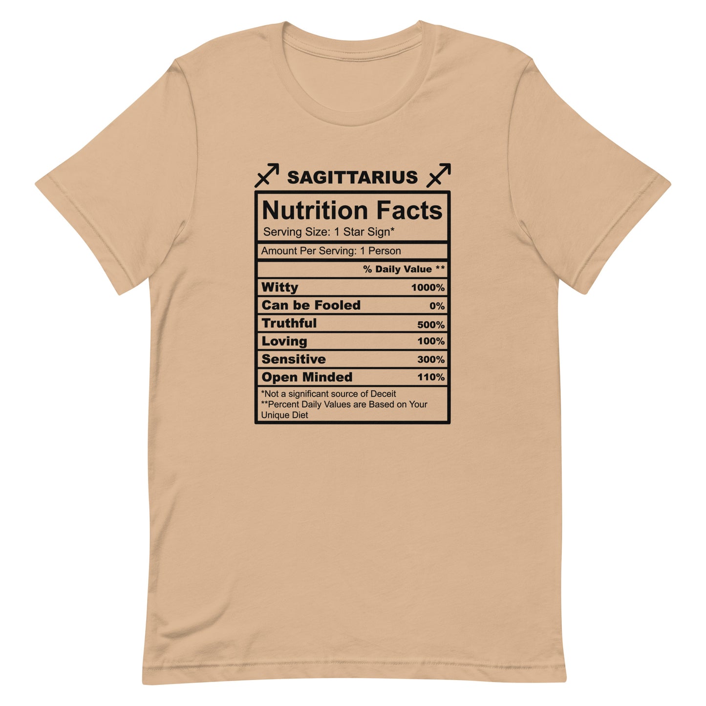 SAGITTARUIS -4XL-5XL - Unisex T-Shirt (black letters)