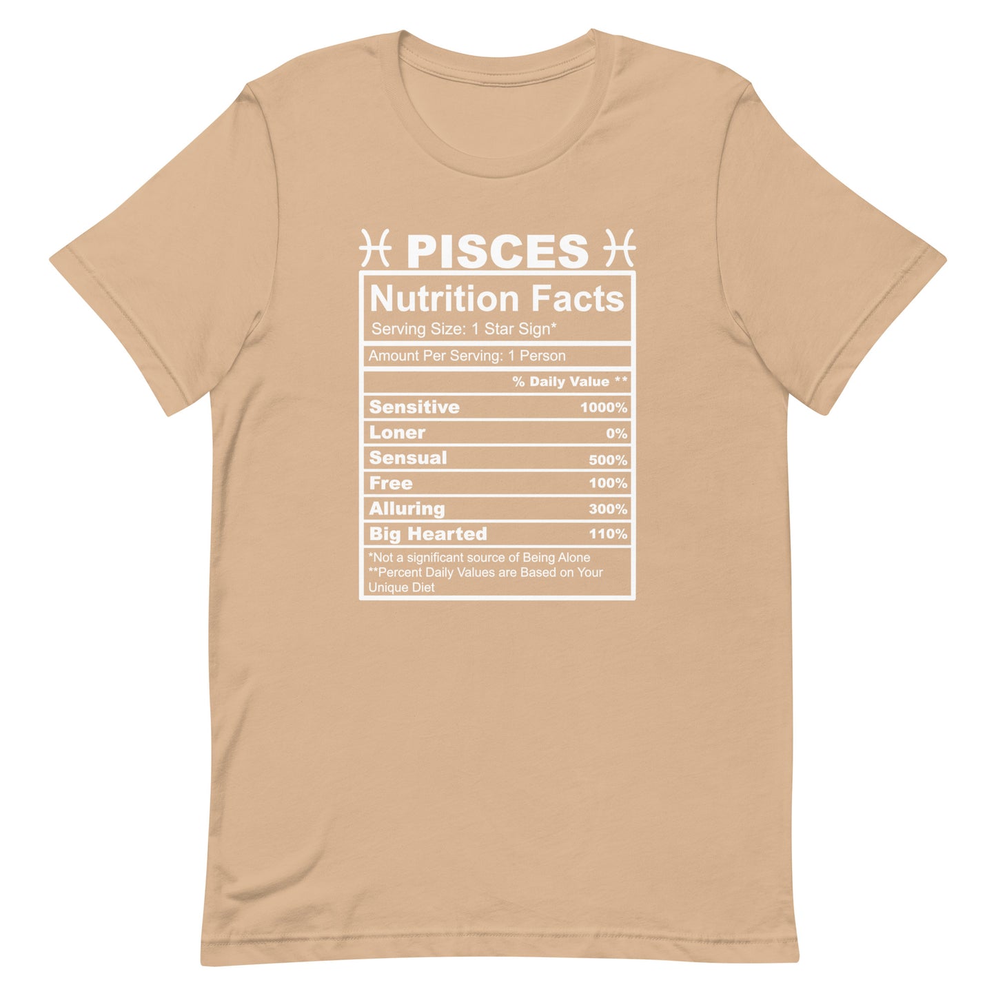 PISCES - XS - Unisex T-Shirt (white letters)