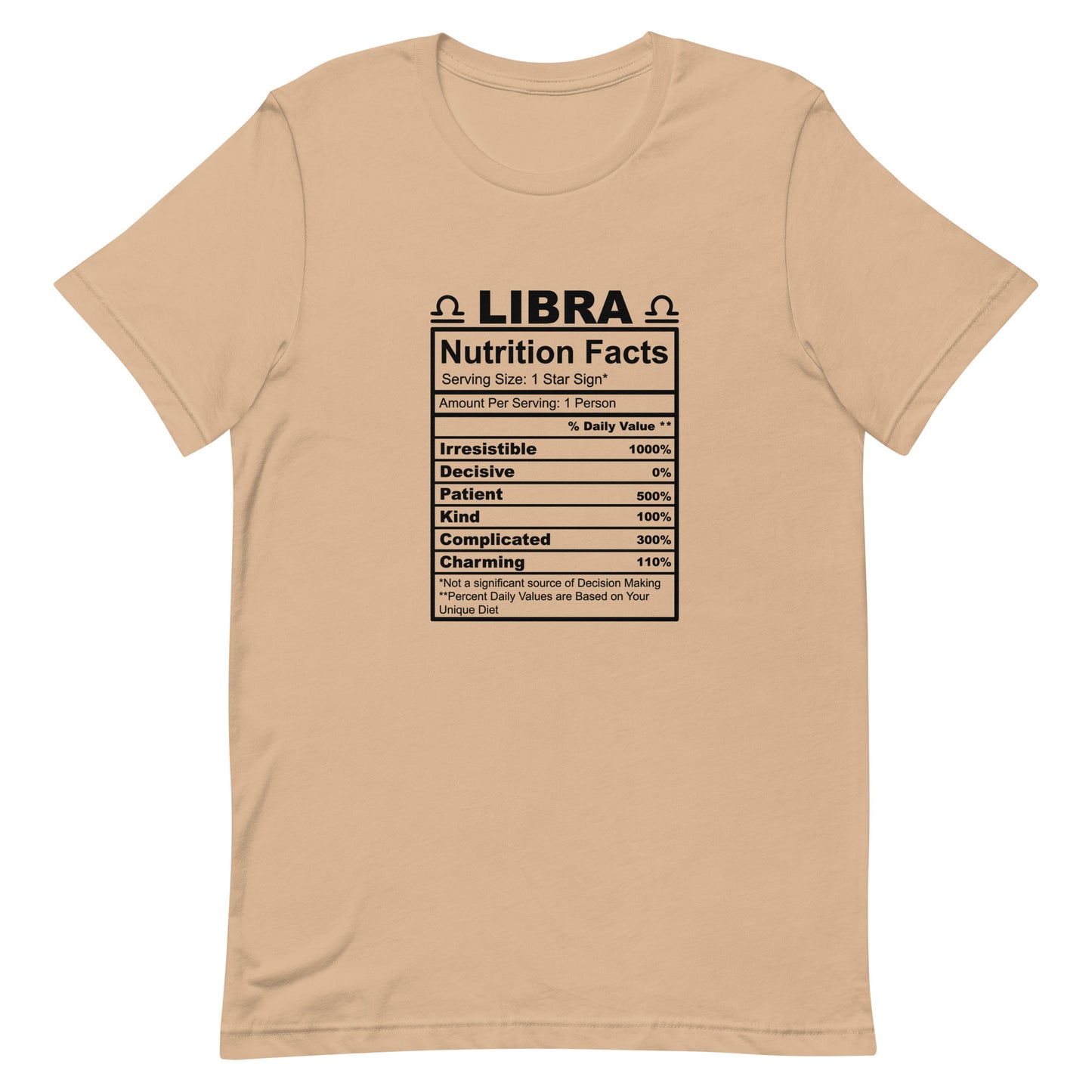LIBRA - 4XL-5XL - Unisex T-Shirt (black letters)